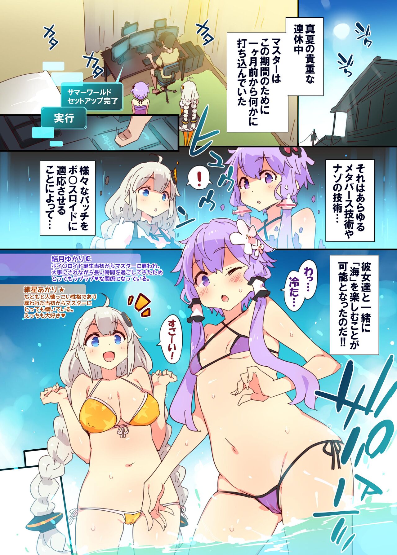 Yukari Akari to Sugosu Digital Echi Echi Natsu Kuukan - Page 2