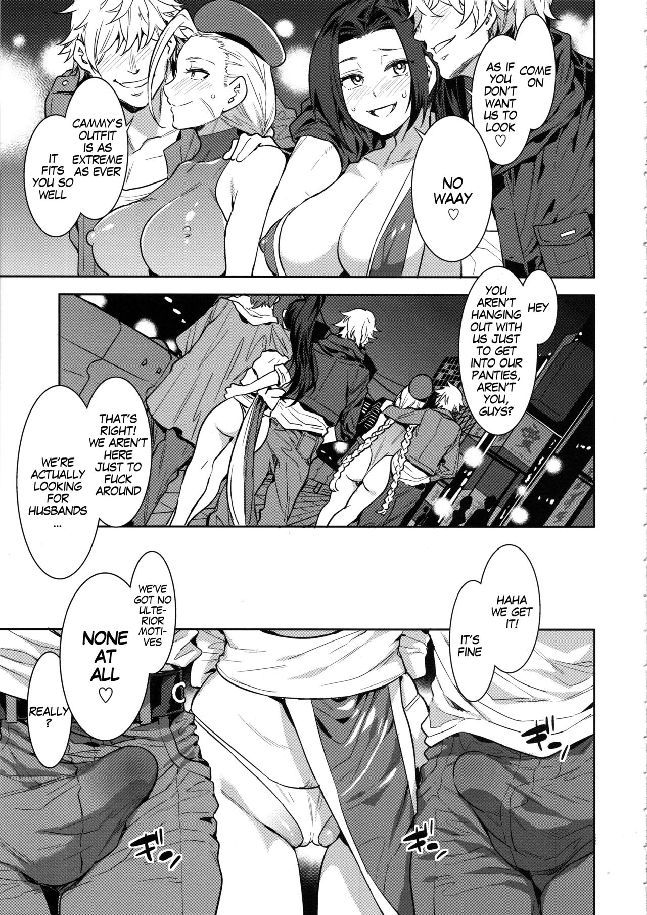 Kakutou Musume Yarimoku Goukon | Casual Sex Party With Fighting Game Gals - Page 4