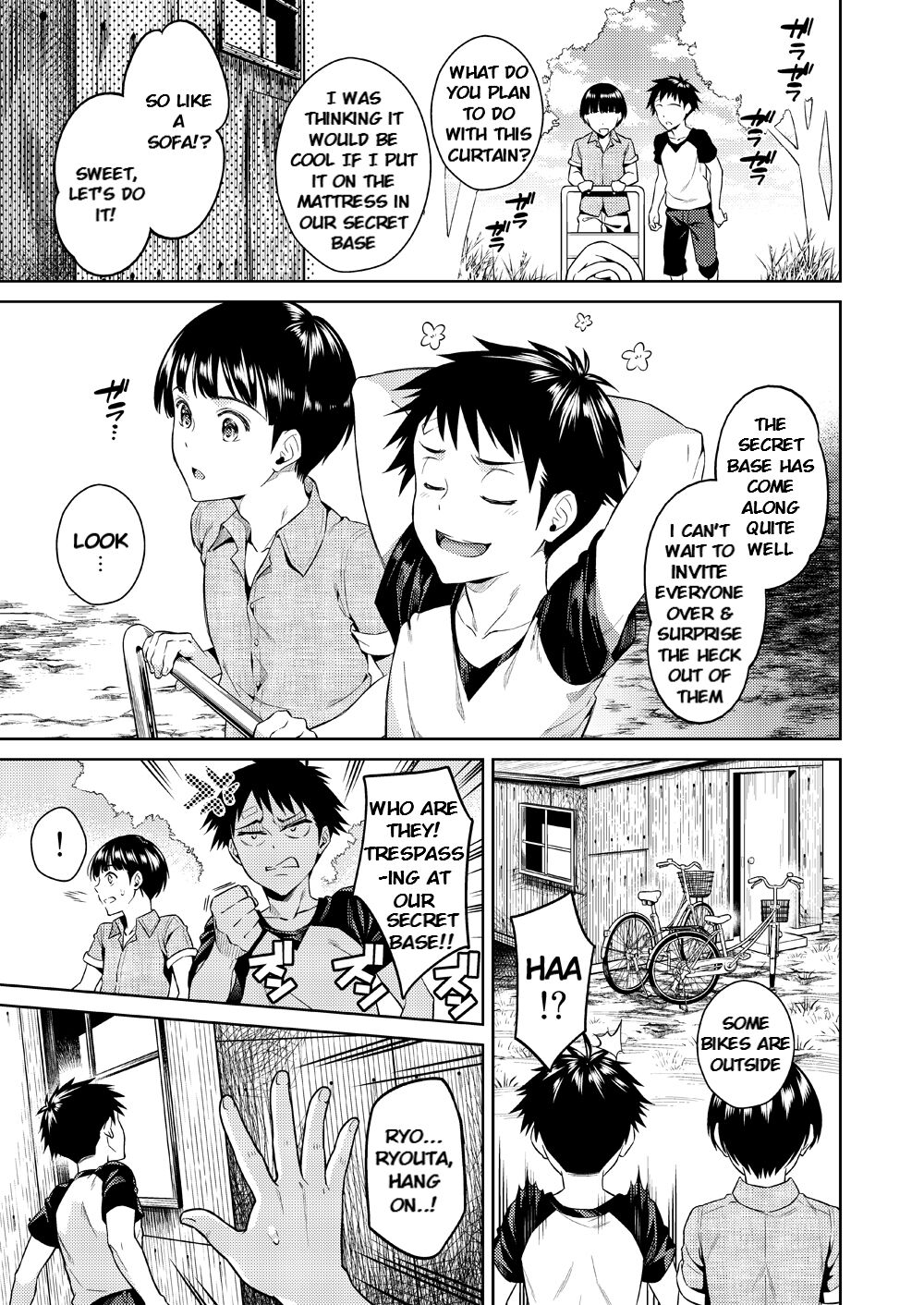 Bokura no Himitsu Kichi – One girl and two boys in their secret base - Page 4