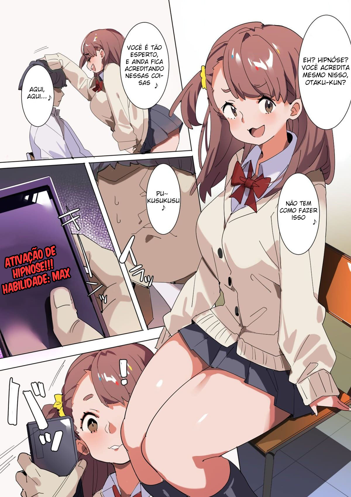 Calando uma Gyaru com um Aplicativo de Hipnose - Page 3