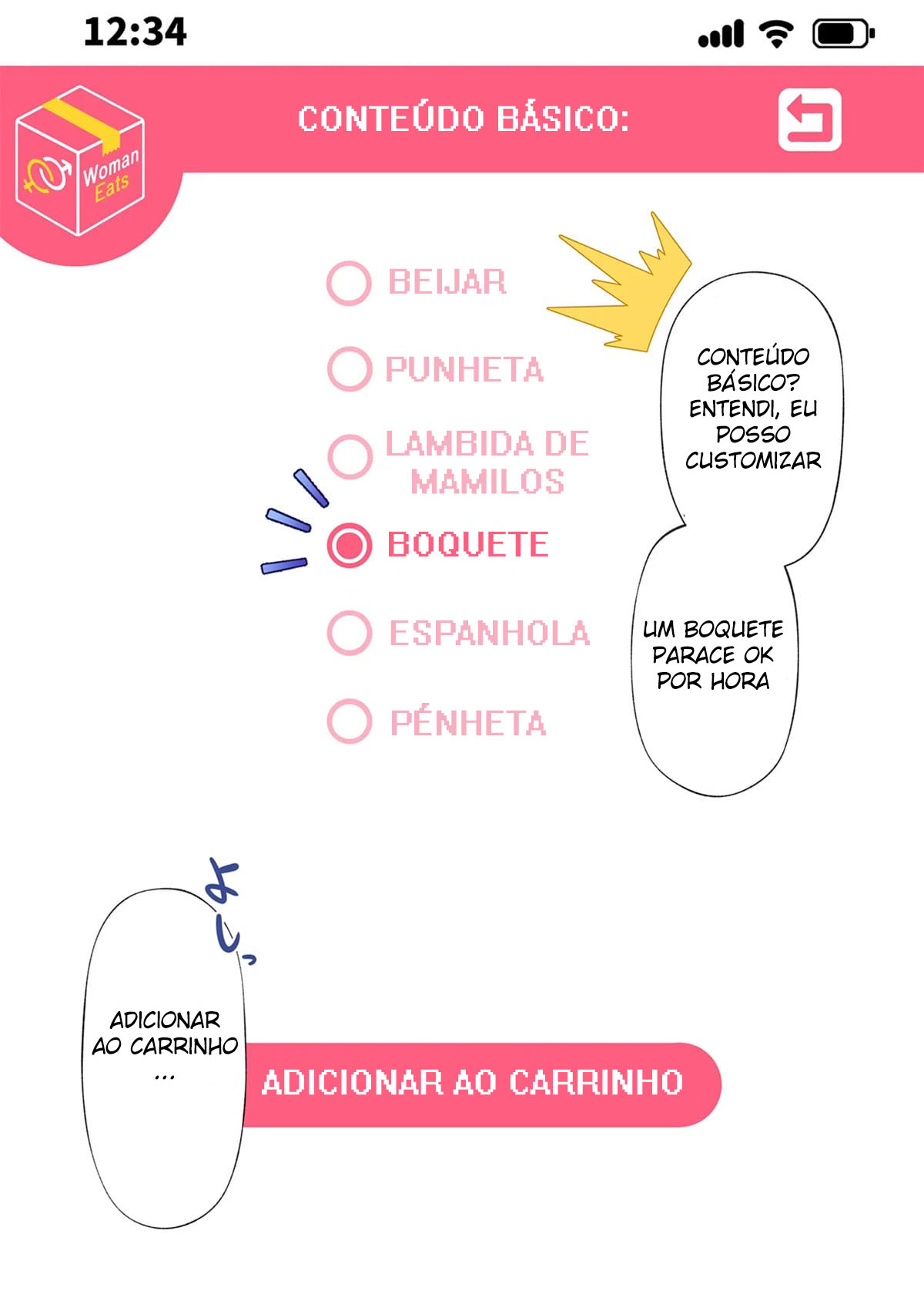 WomanEats ~Delivery por Aplicativo das Garotas dos Seus Sonhos~ - Page 7