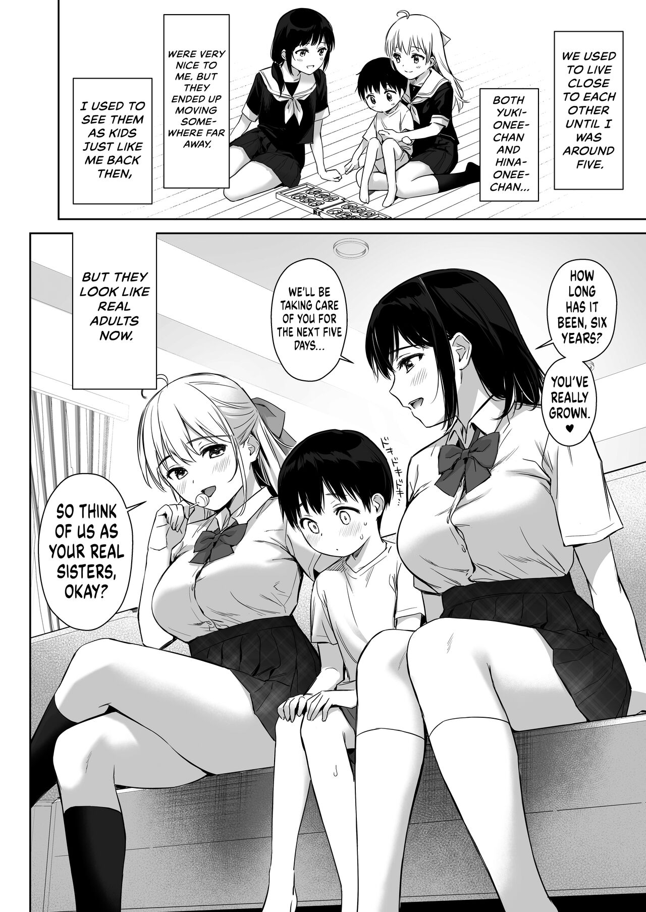 Naisho no Hajimete ~Suunenburi ni Atta Shinseki no Bijin JK Shimai ni Ecchi no Tehodoki Sarechaimasu~ - Page 6