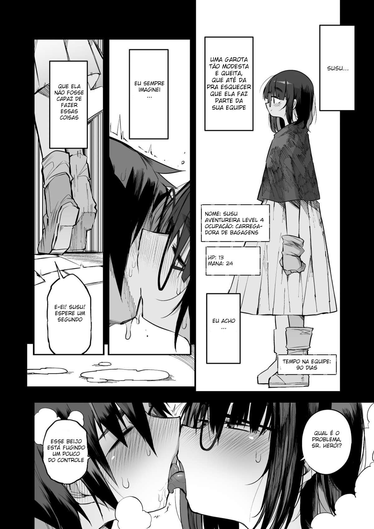 Escapando da Dungeon Sugadora de Sêmen com uma Garota Modesta que eu Não Fazia Ideia que Fosse uma Vagabunda Rank S - Page 9