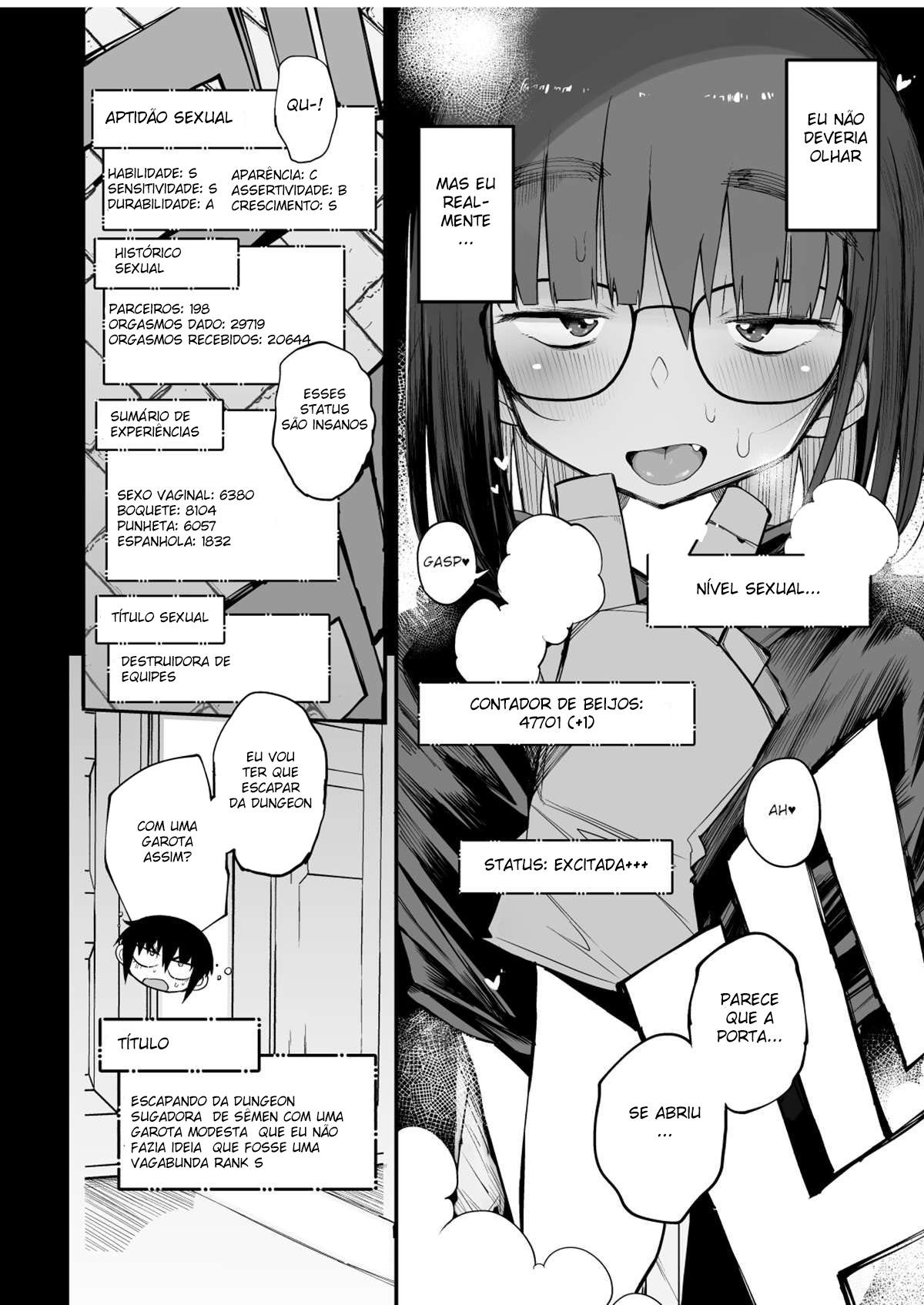 Escapando da Dungeon Sugadora de Sêmen com uma Garota Modesta que eu Não Fazia Ideia que Fosse uma Vagabunda Rank S - Page 11