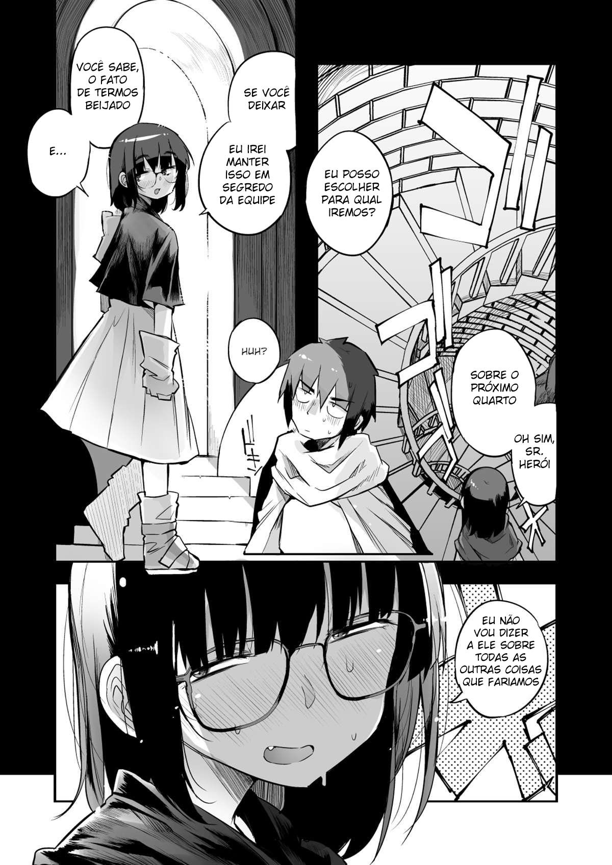 Escapando da Dungeon Sugadora de Sêmen com uma Garota Modesta que eu Não Fazia Ideia que Fosse uma Vagabunda Rank S - Page 12
