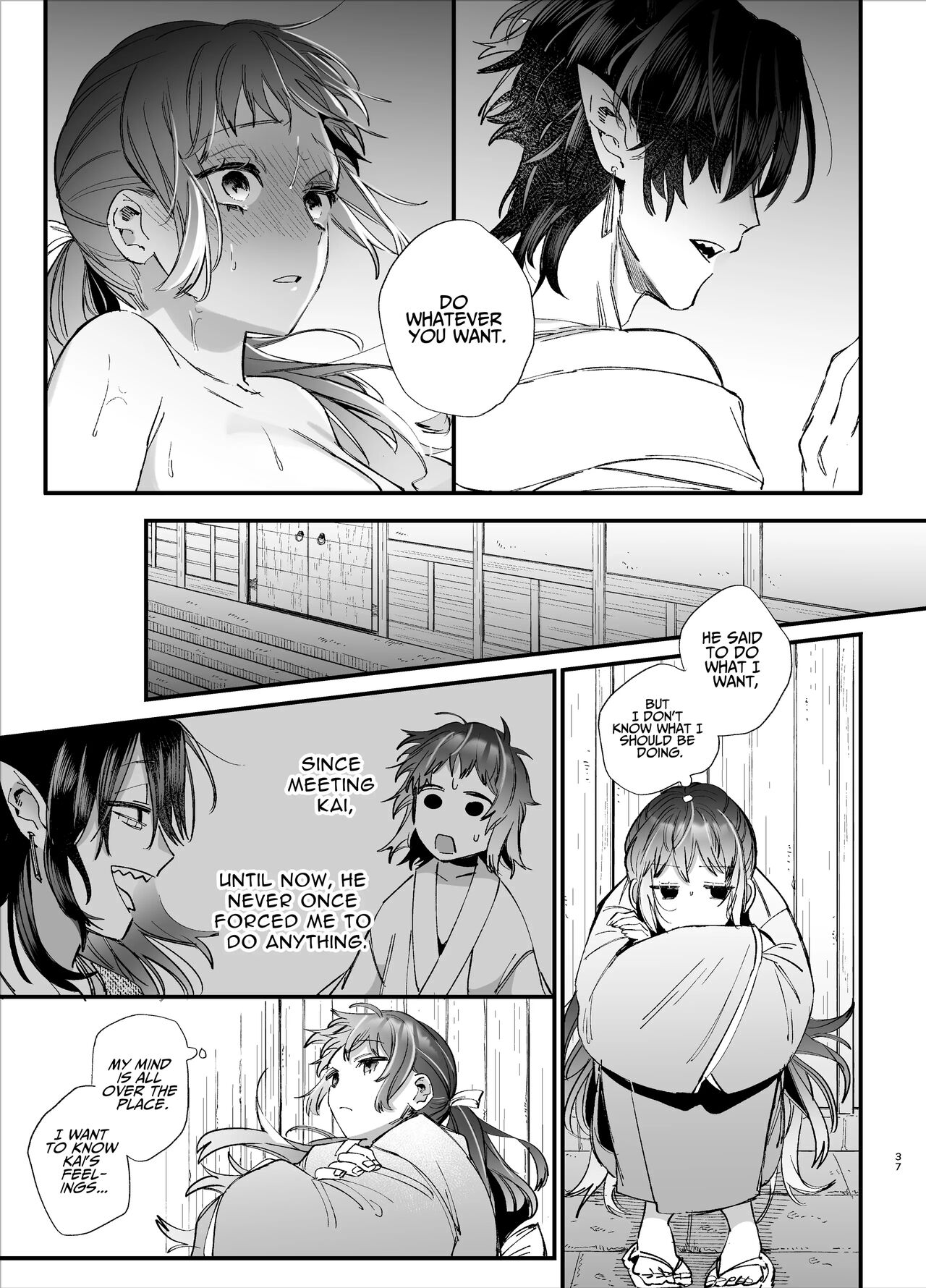 Ikenie Onna Wa Kodokuna Kijin Sama Ni Ban Kōbi De To Sareru | The Sacrificial Maiden Corrupted by Coupling With an Oni - Page 38
