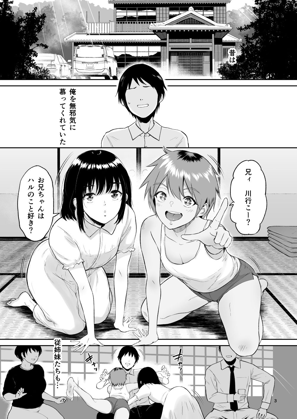 Itoko to – Inaka de Saikai Shita Muchimuchi Musume Futari to no Tanetsuke Koubi Kiroku - Page 2
