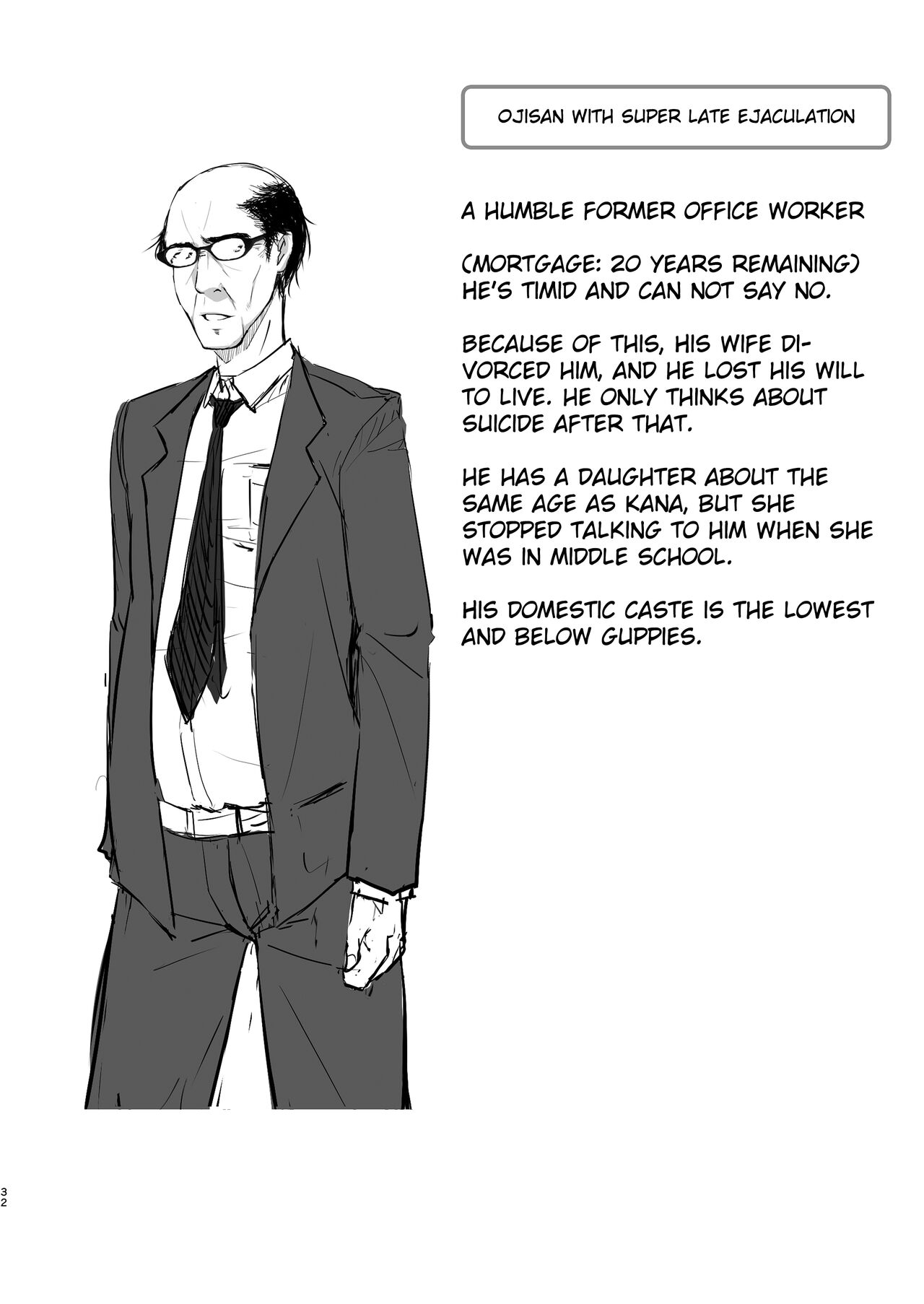 Ikiiki Dasshutsu Game with Chou Chirou Oji-san | Lively Escape Game with Super Late Ejaculation Ojisan - Page 32