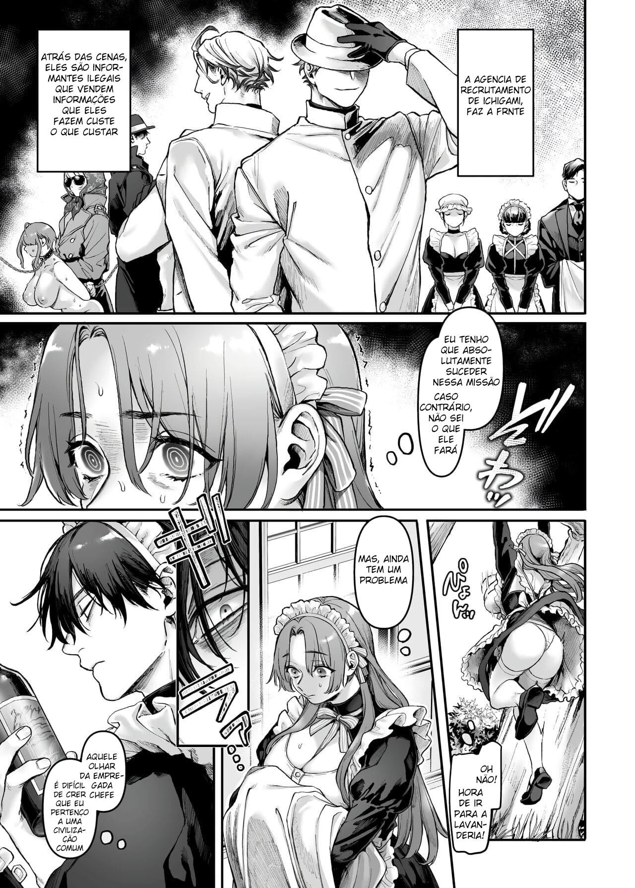 Infiltração! Reembolso de Dívidas de uma Espiã à Beira do Precipício ~A Empregada Crossdressing e o Chefe Oni~ - Page 10