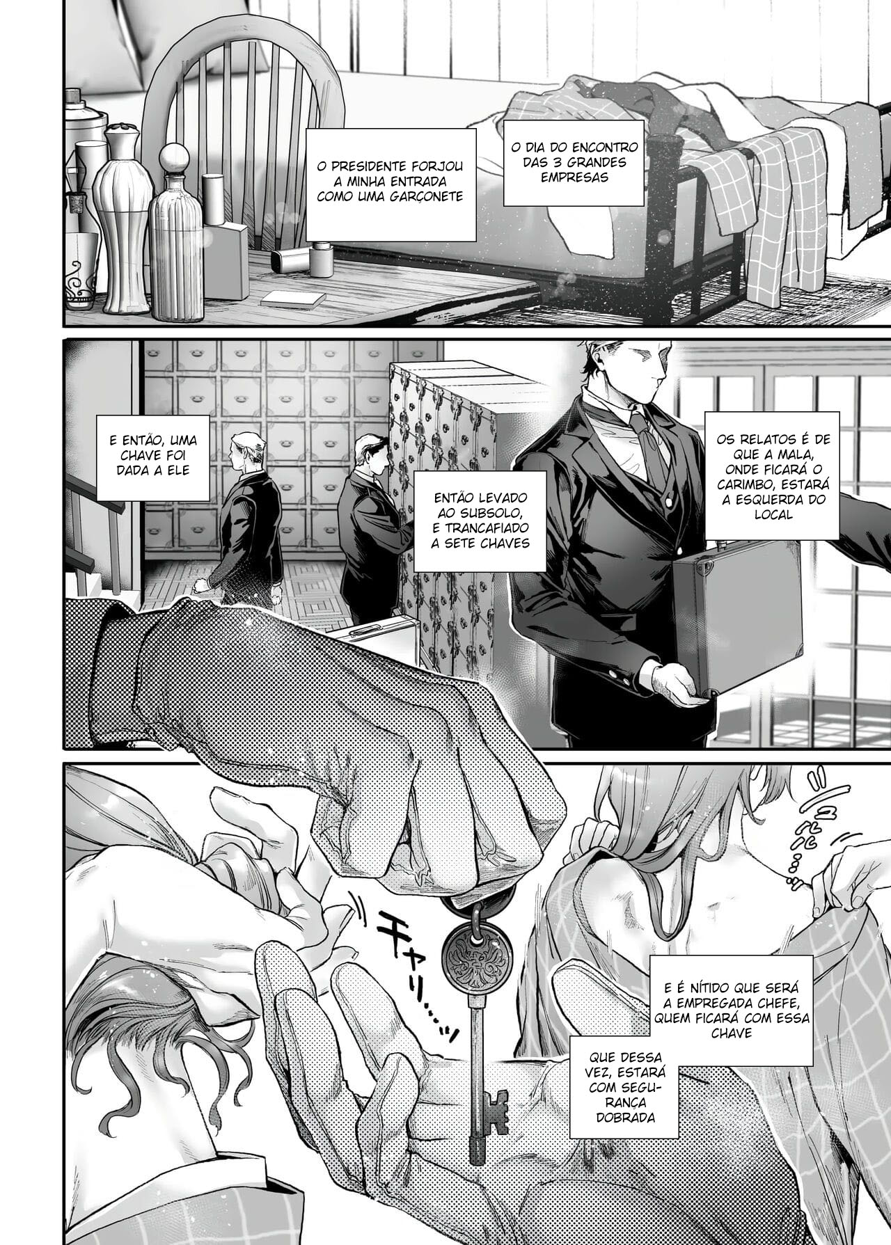 Infiltração! Reembolso de Dívidas de uma Espiã à Beira do Precipício ~A Empregada Crossdressing e o Chefe Oni~ - Page 45