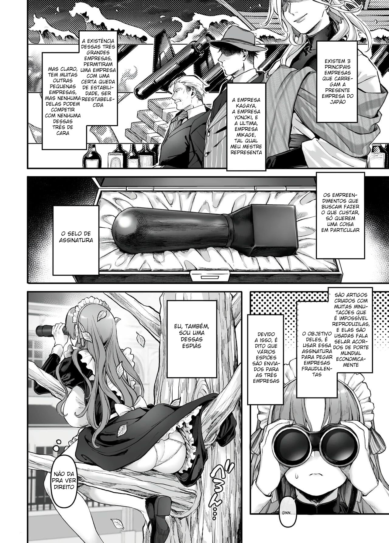 Infiltração! Reembolso de Dívidas de uma Espiã à Beira do Precipício ~A Empregada Crossdressing e o Chefe Oni~ - Page 9
