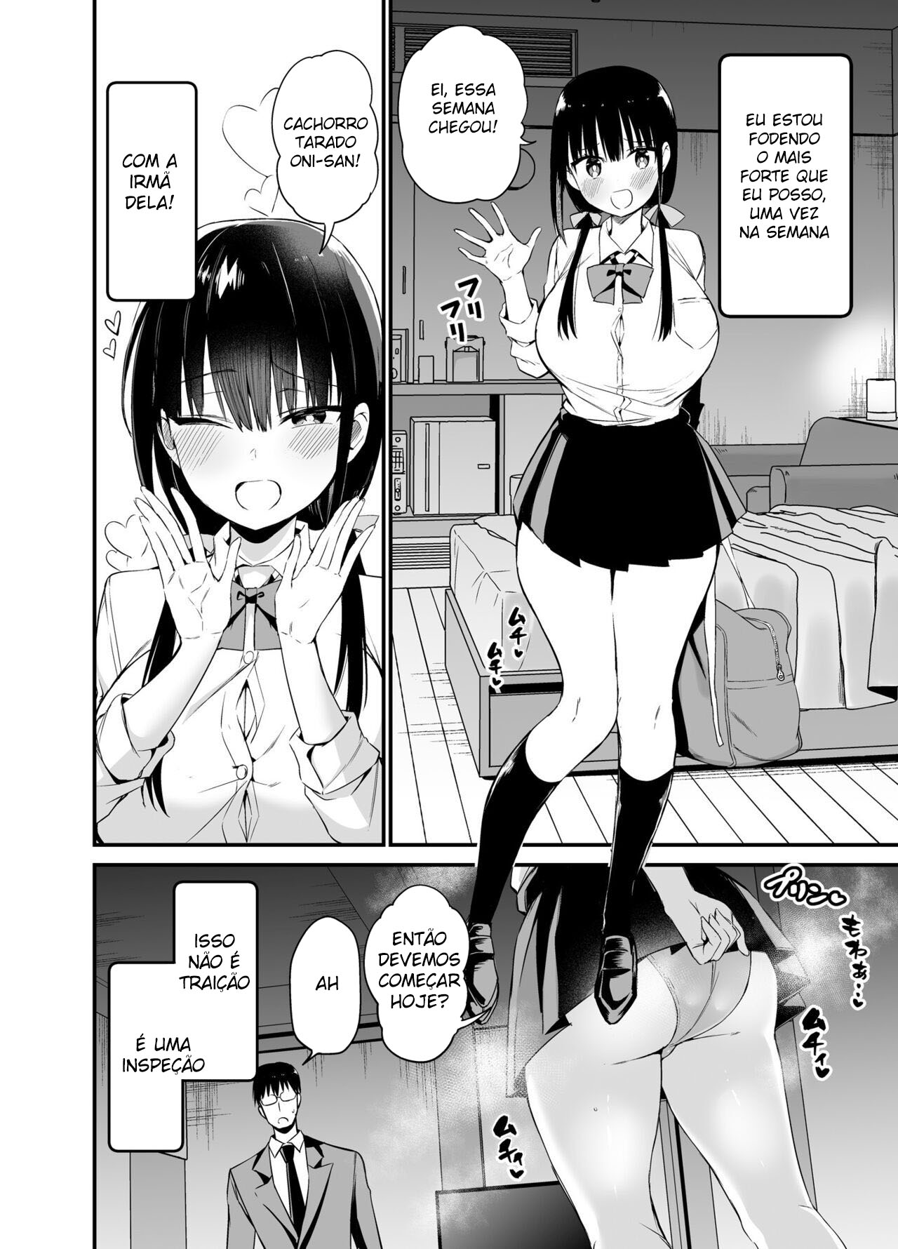 Minha Cunhada é Uma Colegial Peituda e Diabólica 4 - Page 3