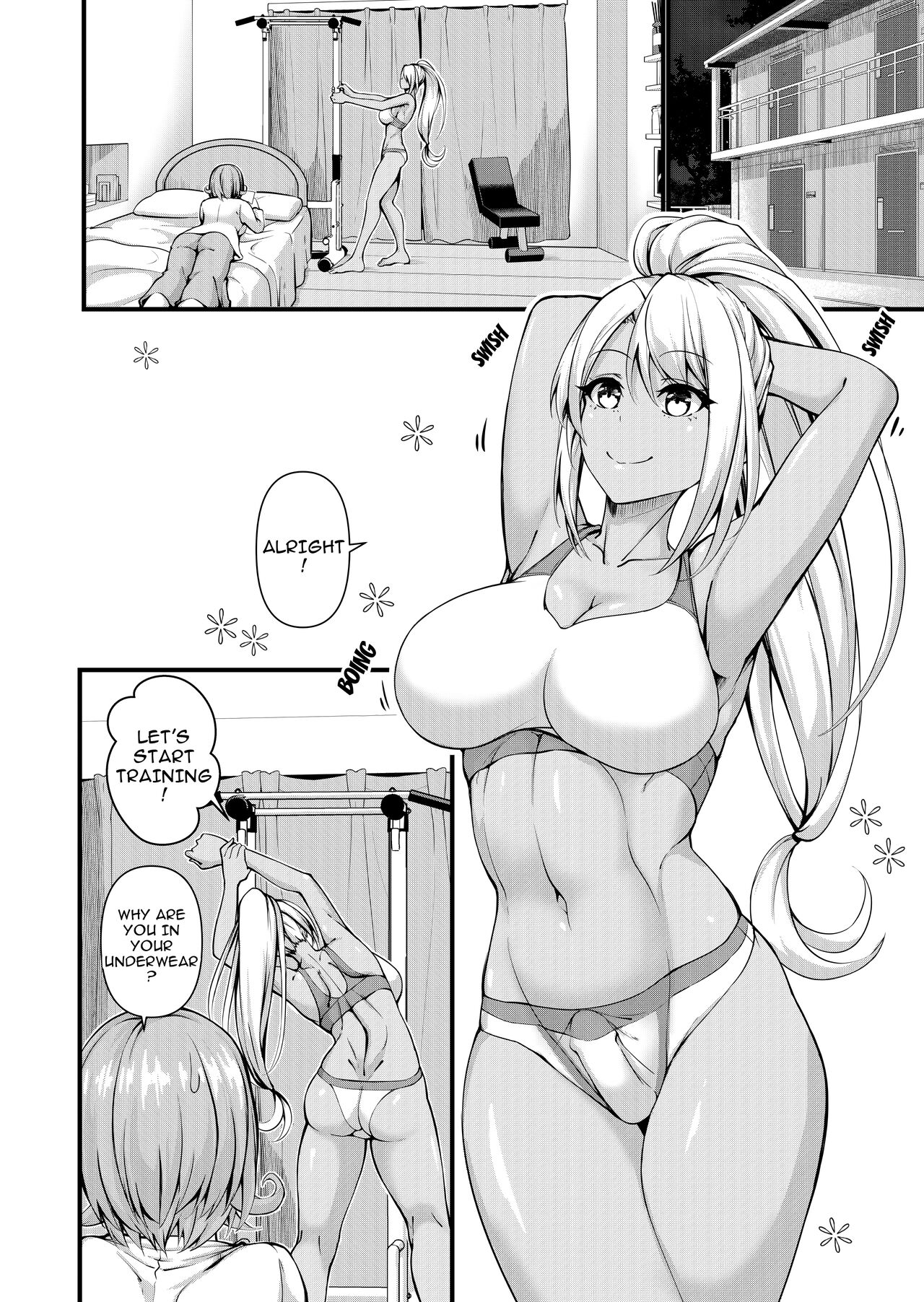 Futanari Gym Shokuin-chan x Majime Koukou Kyoushi-chan 2 – Futanari Gym Employee Serious Highschool Teacher 2 - Page 3