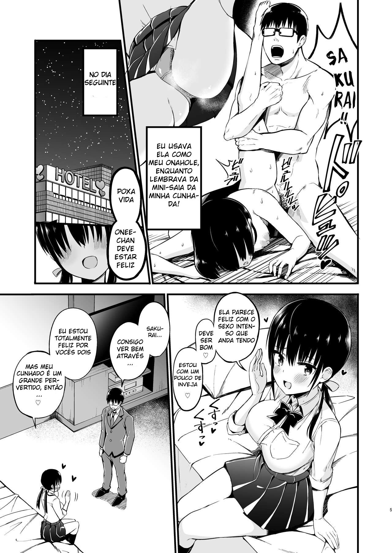 Minha Cunhada é Uma Colegial Peituda e Diabólica 3 - Page 4