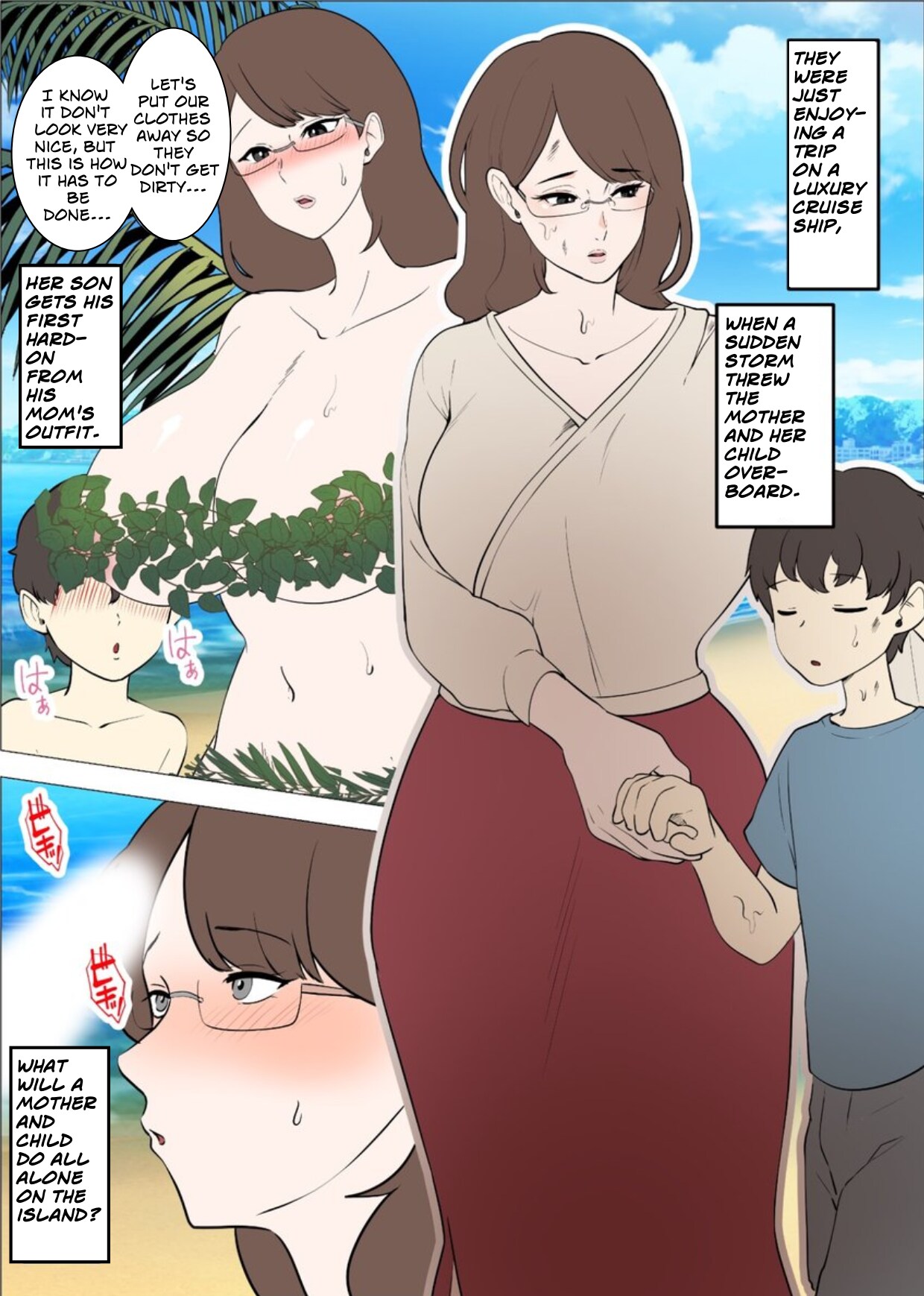 Mama to Musuko ga Mujintou de Love Love Sex suru Hanashi | A Story of a Mom and Her Son’s Lovemaking on a Uninhabited Island - Page 2