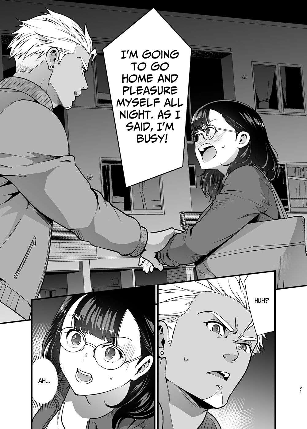Seiyoku o Moteamasu Jimi de Nekura na Watashi ga Gatenkei Joushi ni Taberareru 3-kakan | Gloomy Normie with Pent-up Lust gets Devoured by her Blue-collar Boss for THREE DAYS - Page 21