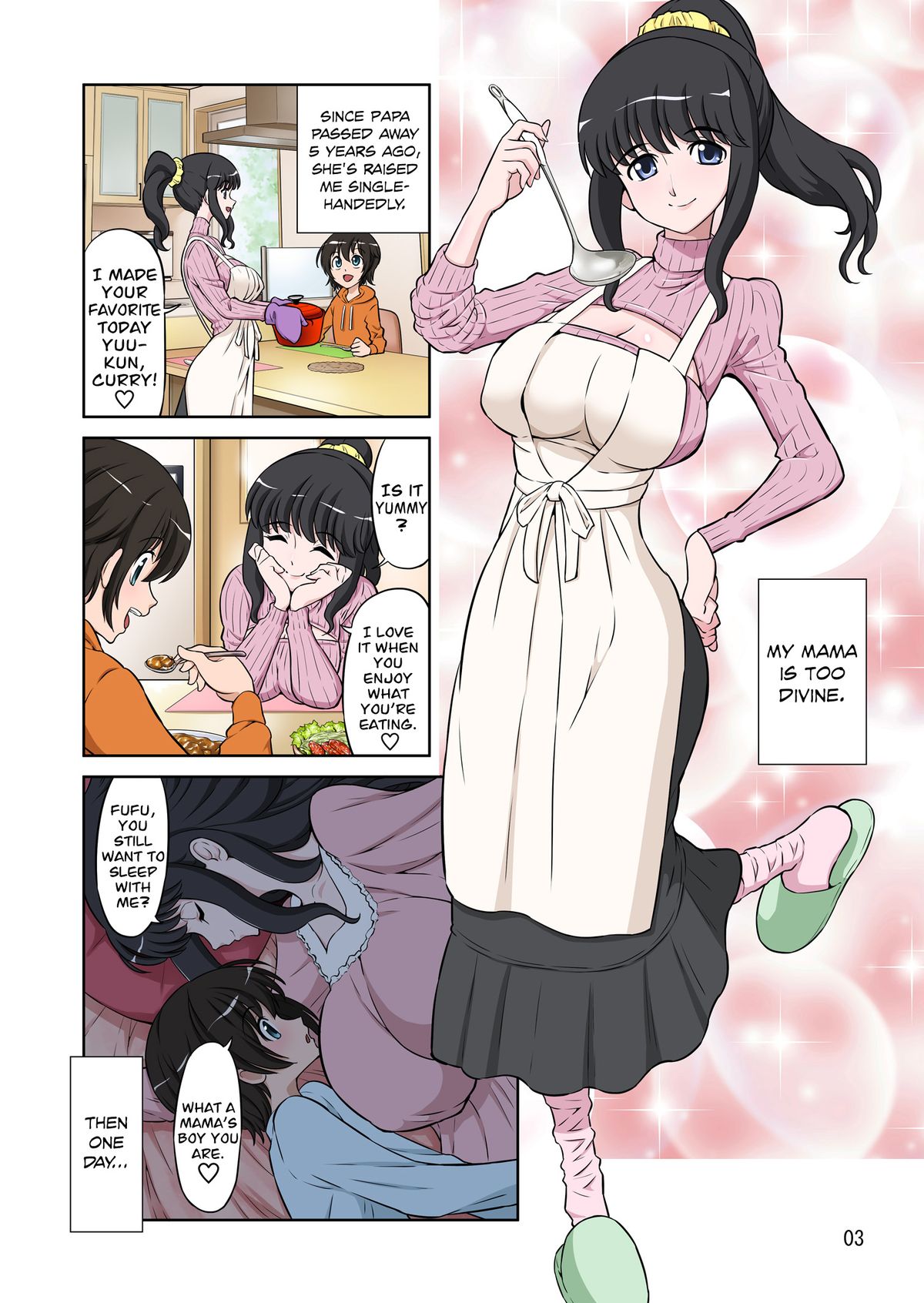 Megami Sugiru Mama ga Tonari no Oyaji ni Tanetsuke Press Sareteita Ken | Mama Was Too Divine So Our Neighbor Did The Mating Press On Her - Page 3
