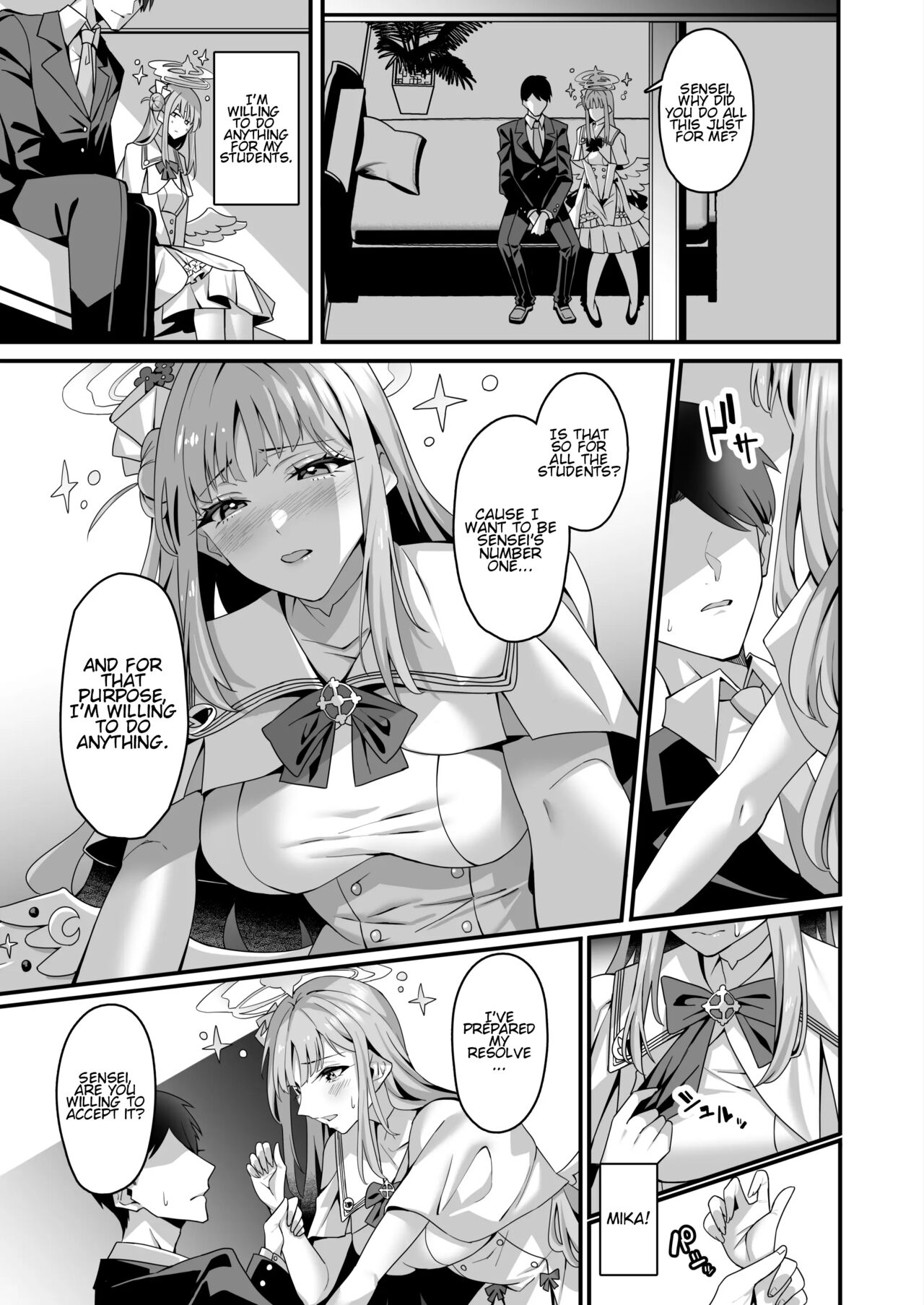 Mika to Happy Love Love Sex Shite Haramaseru Hon – A book about happy loving sex with Mika and impregnation. | Lovey Dovey Impregnation Sex With Mika! - Page 4