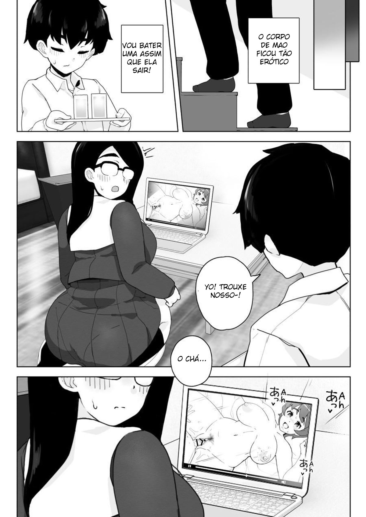 Sexo com Minha Amiga de Infância Quatro Olhos da Bunda Grande - Page 5