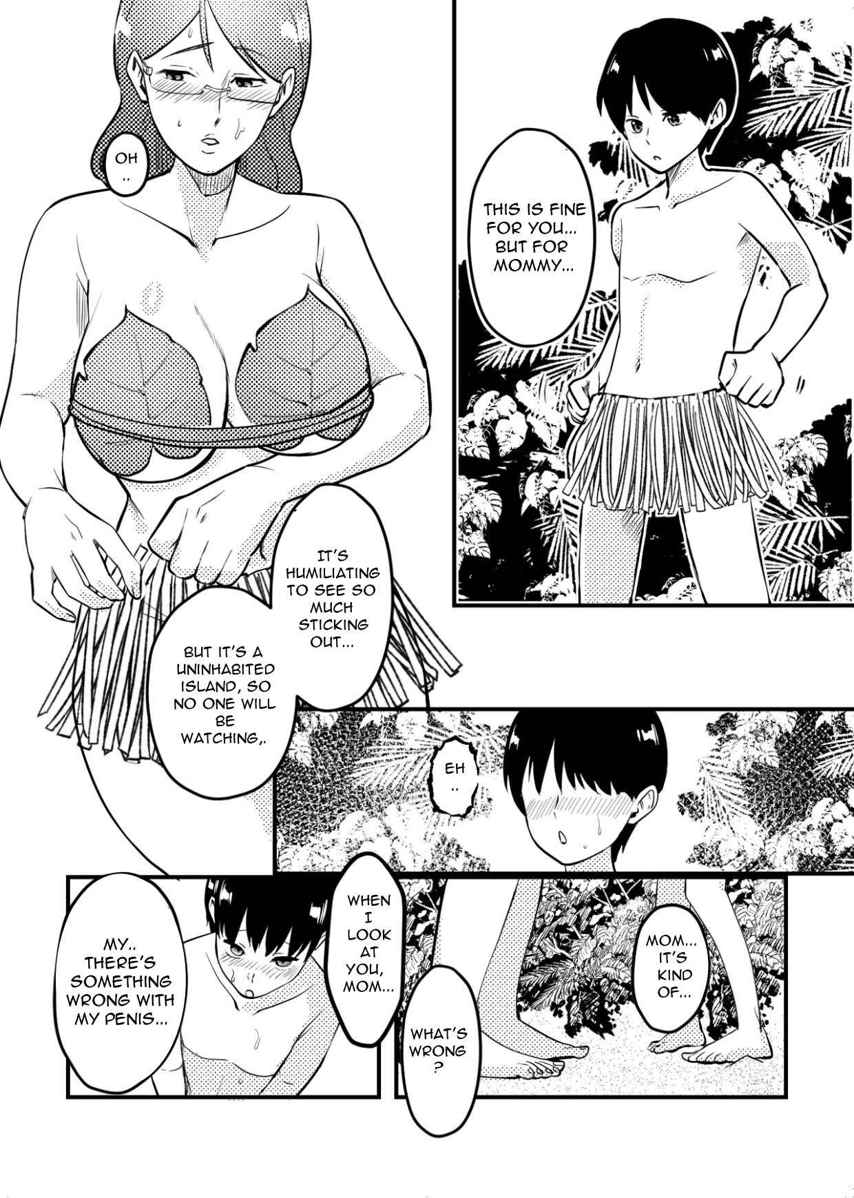 Mama to Musuko ga Mujintou de Love Love Sex suru Hanashi | A Story of a Mom and Her Son’s Lovemaking on a Uninhabited Island - Page 5