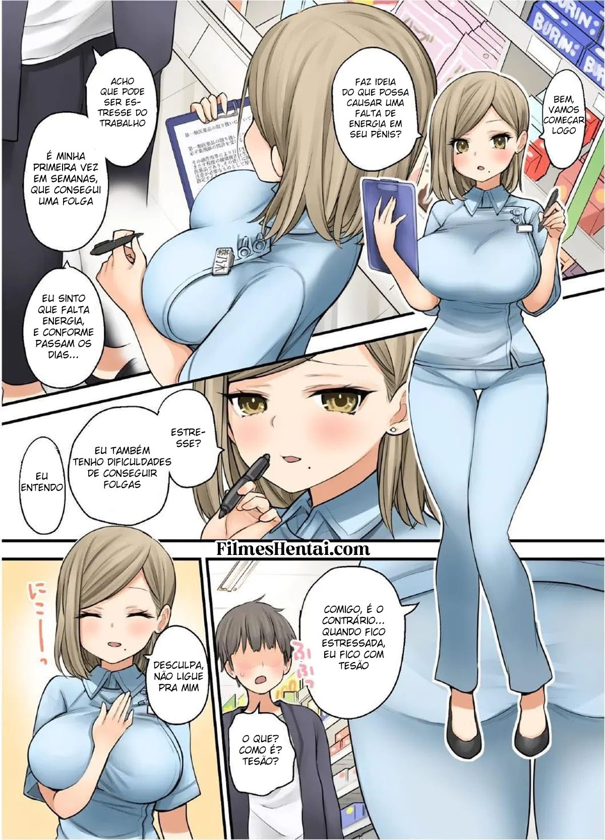 A Farmacêutica Peituda Kusunoki-San da Farmácia 24 horas - Page 6