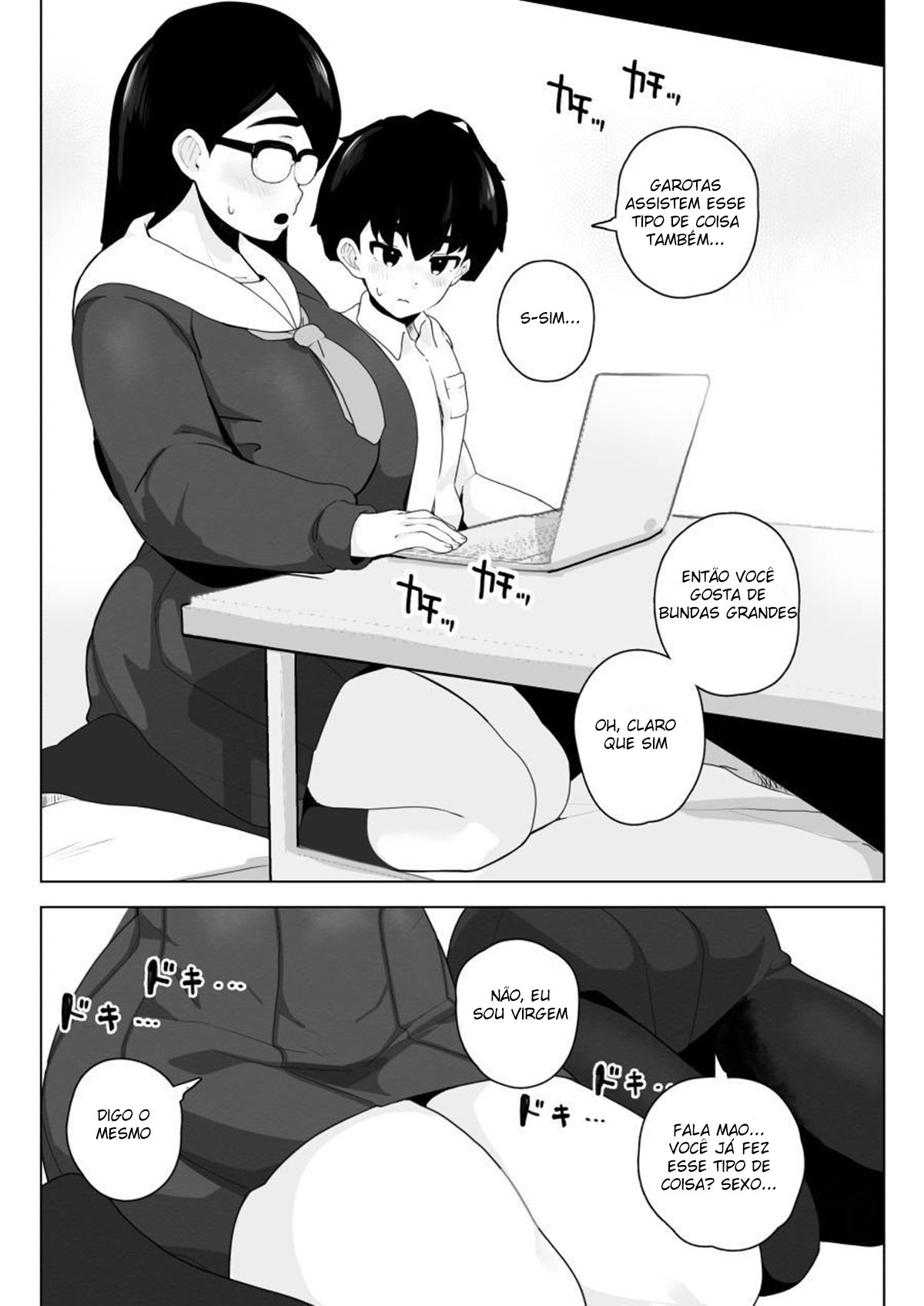 Sexo com Minha Amiga de Infância Quatro Olhos da Bunda Grande - Page 7