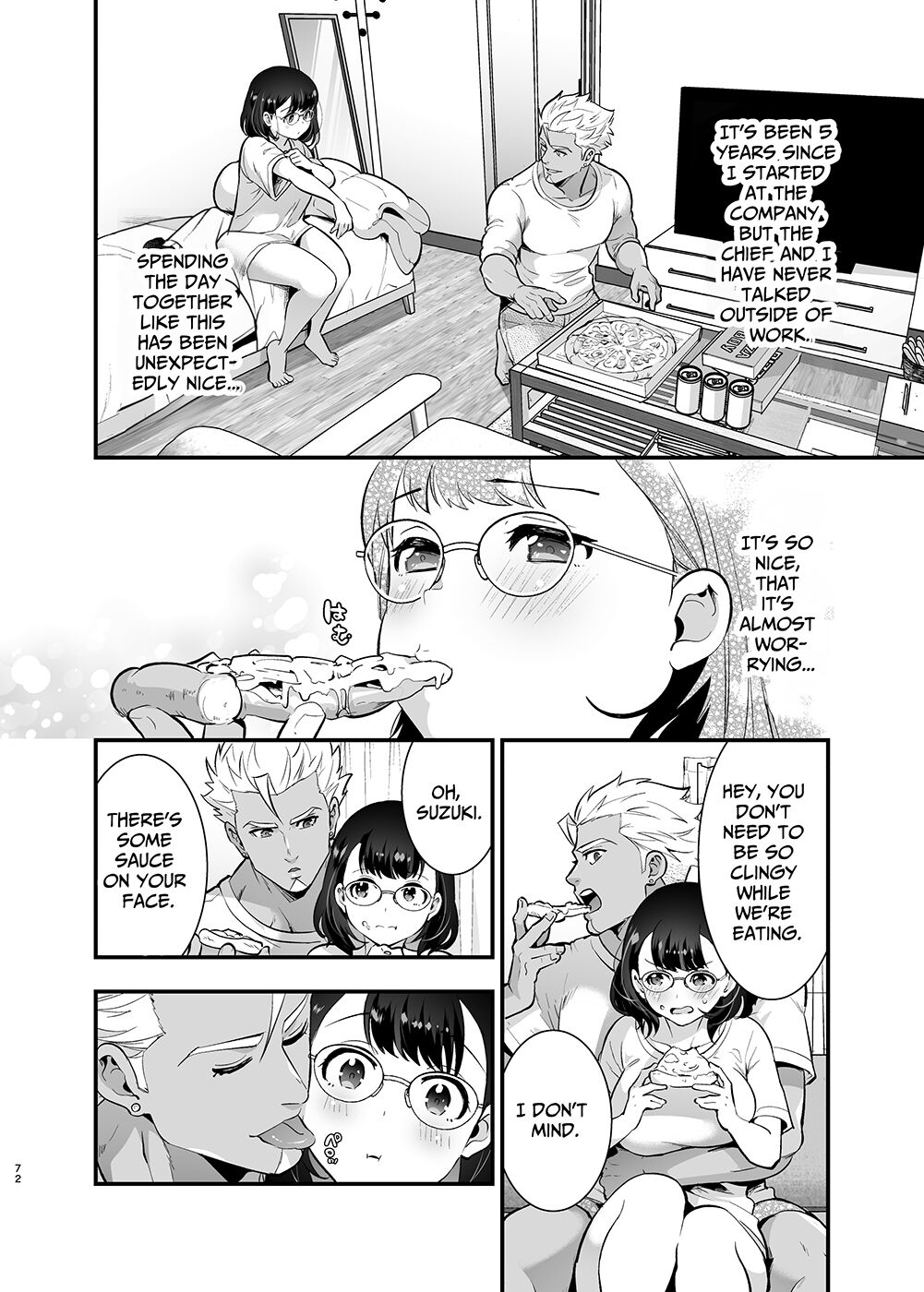 Seiyoku o Moteamasu Jimi de Nekura na Watashi ga Gatenkei Joushi ni Taberareru 3-kakan | Gloomy Normie with Pent-up Lust gets Devoured by her Blue-collar Boss for THREE DAYS - Page 72
