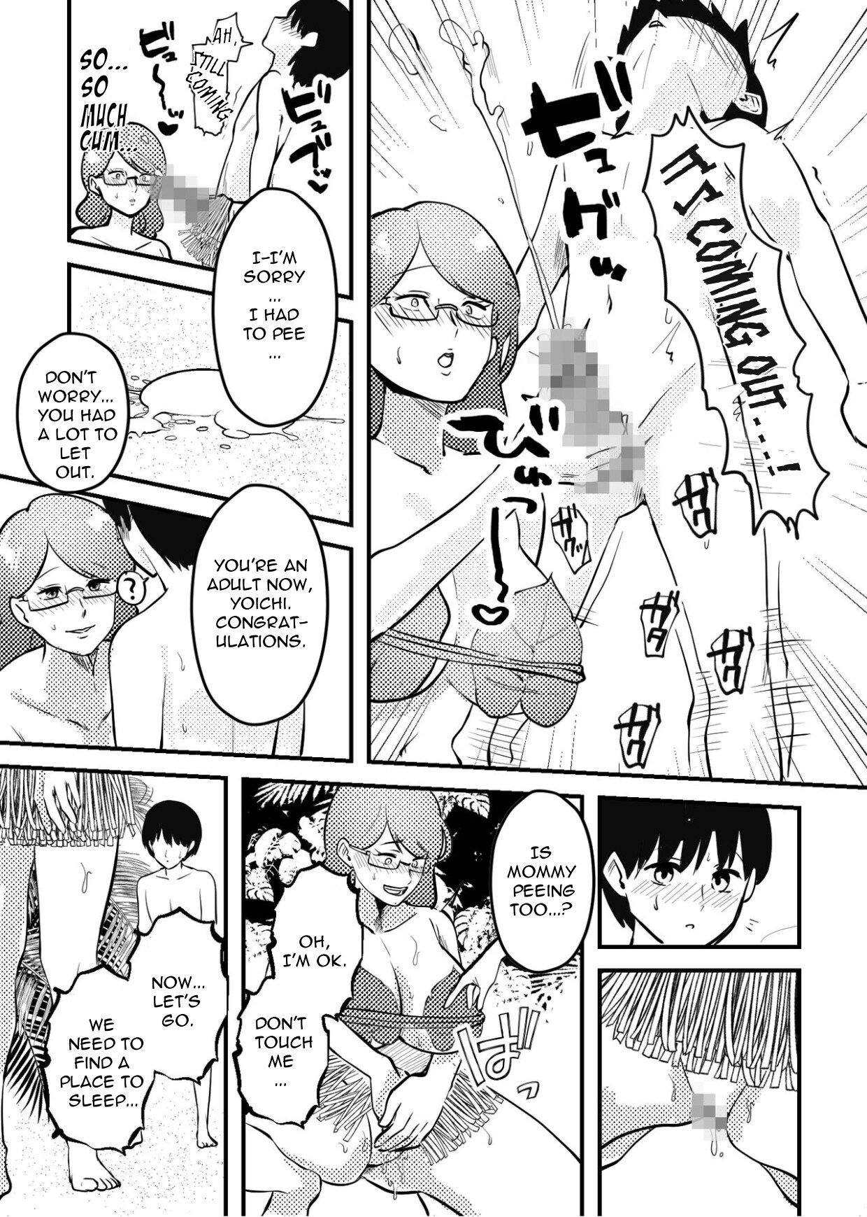Mama to Musuko ga Mujintou de Love Love Sex suru Hanashi | A Story of a Mom and Her Son’s Lovemaking on a Uninhabited Island - Page 8