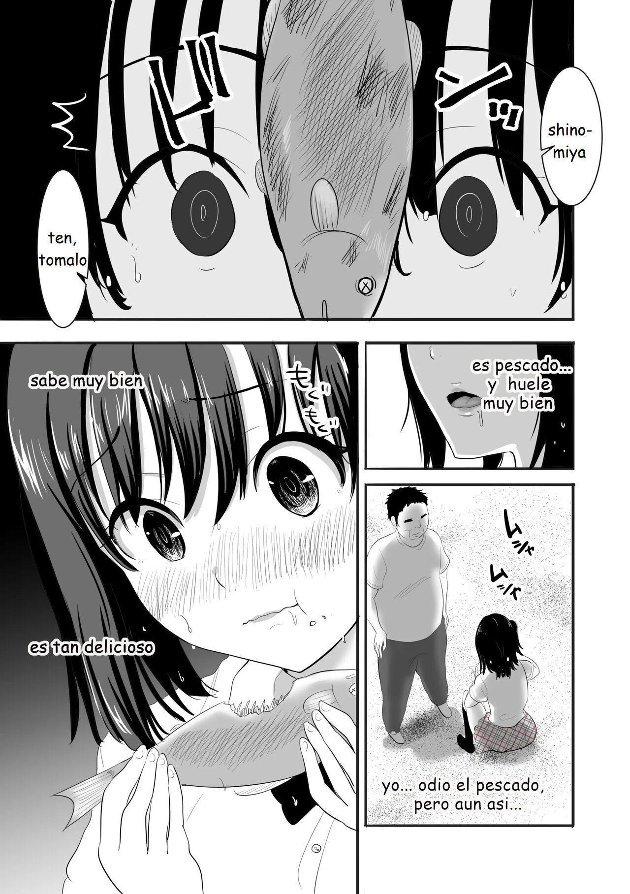 Nuresuke Joshi ga Daikiraina Sekuhara Kyoushi to Futarikiri no Bishobisho Mujintou Seikatsu | Una chica con el uniforme mojada vive sola en una isla desierta con un profesor que la acosa sexualmente - Page 10