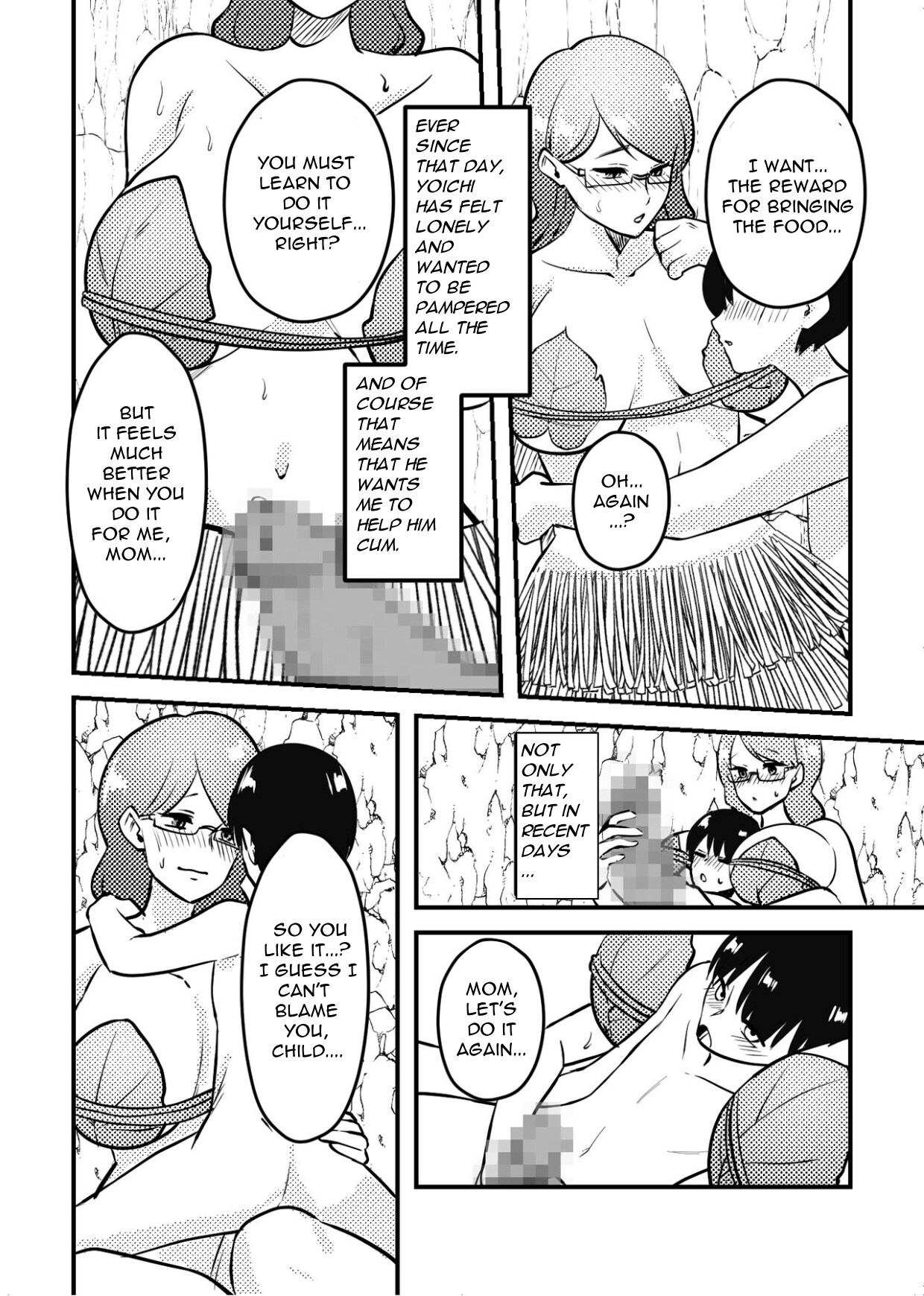 Mama to Musuko ga Mujintou de Love Love Sex suru Hanashi | A Story of a Mom and Her Son’s Lovemaking on a Uninhabited Island - Page 10