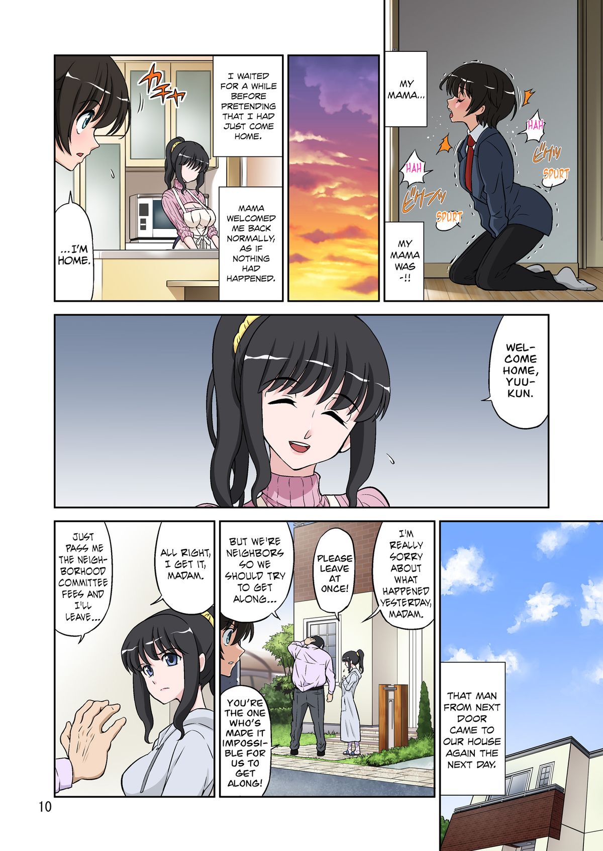Megami Sugiru Mama ga Tonari no Oyaji ni Tanetsuke Press Sareteita Ken | Mama Was Too Divine So Our Neighbor Did The Mating Press On Her - Page 10