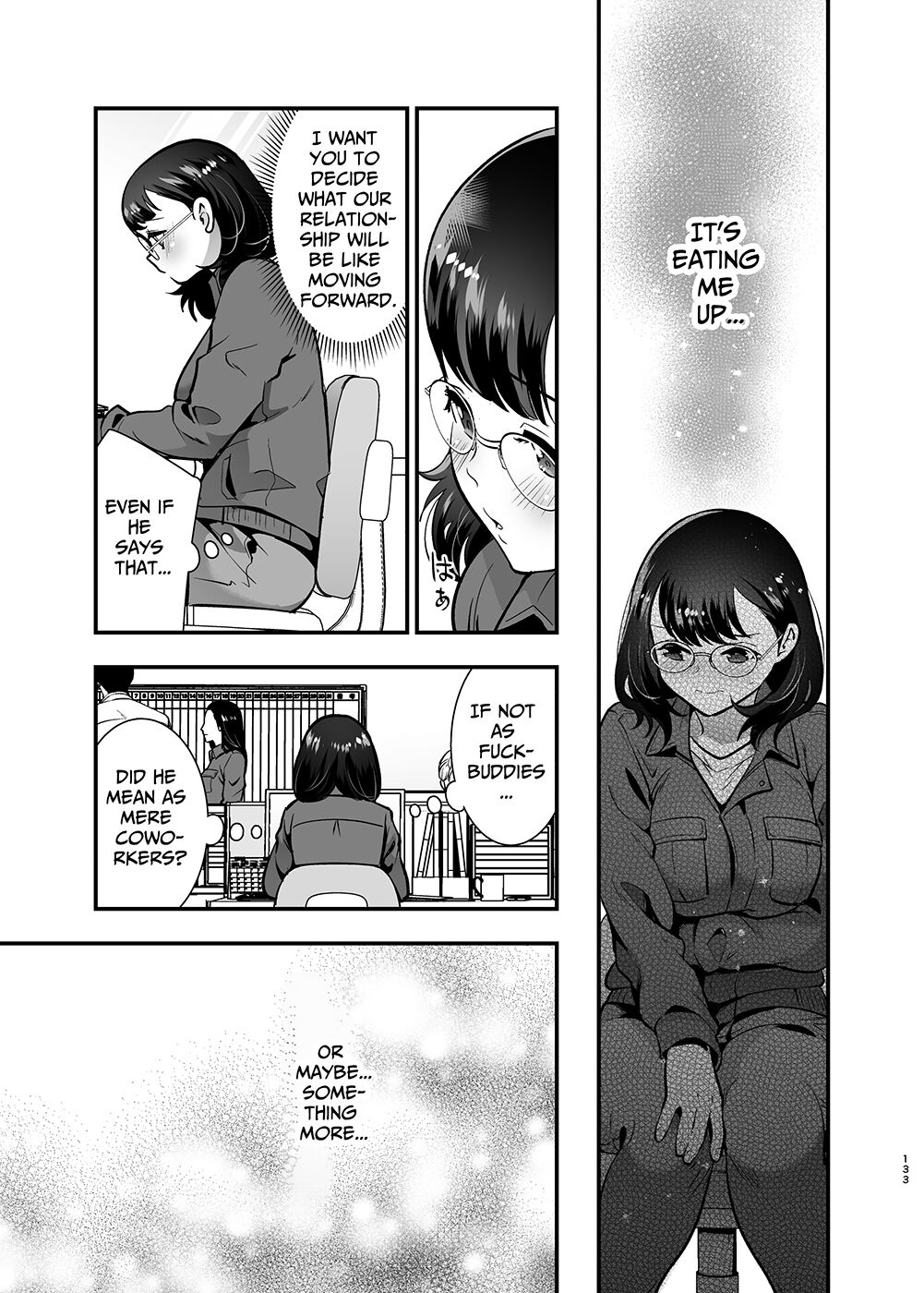 Seiyoku o Moteamasu Jimi de Nekura na Watashi ga Gatenkei Joushi ni Taberareru 3-kakan | Gloomy Normie with Pent-up Lust gets Devoured by her Blue-collar Boss for THREE DAYS - Page 133