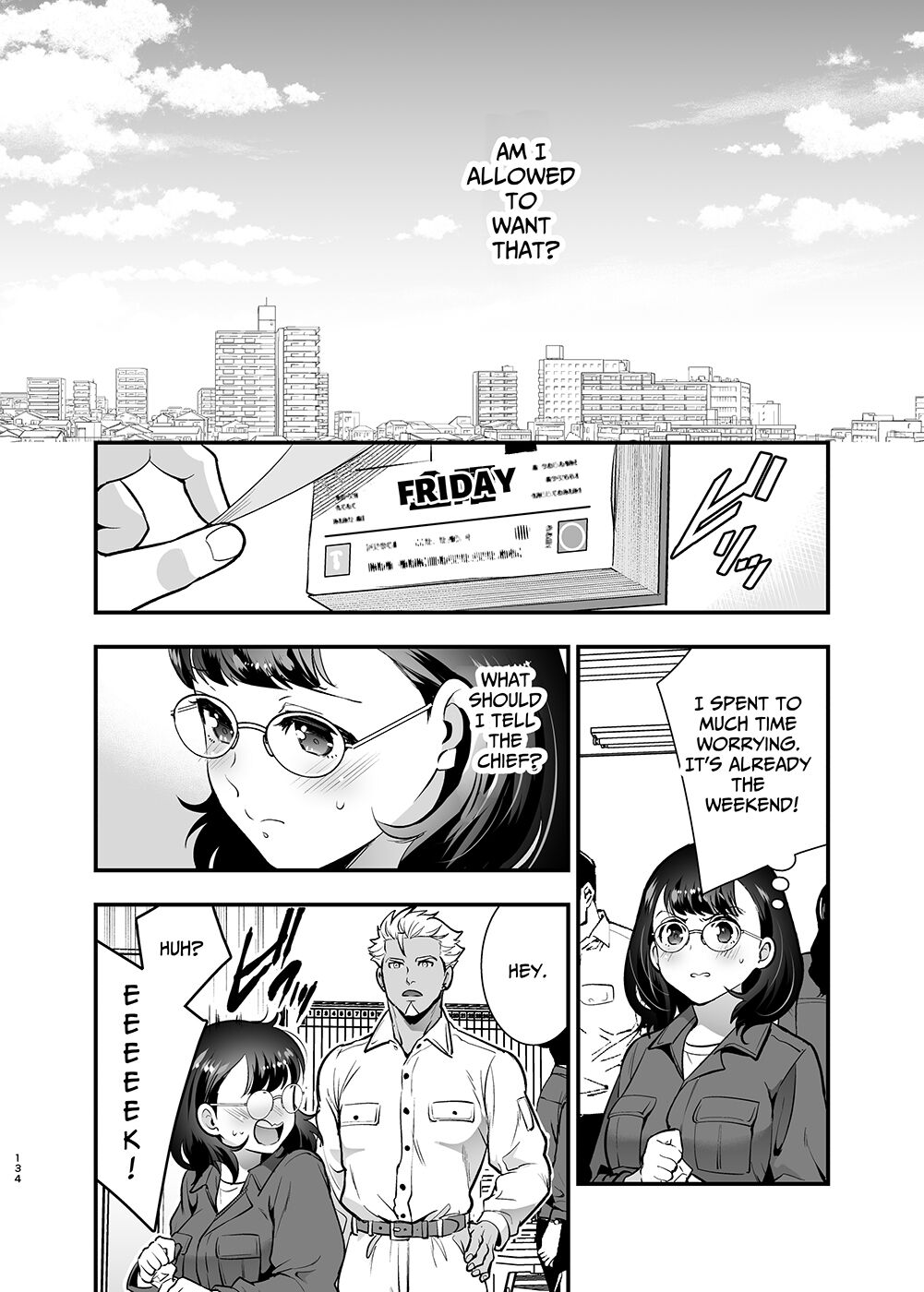 Seiyoku o Moteamasu Jimi de Nekura na Watashi ga Gatenkei Joushi ni Taberareru 3-kakan | Gloomy Normie with Pent-up Lust gets Devoured by her Blue-collar Boss for THREE DAYS - Page 134