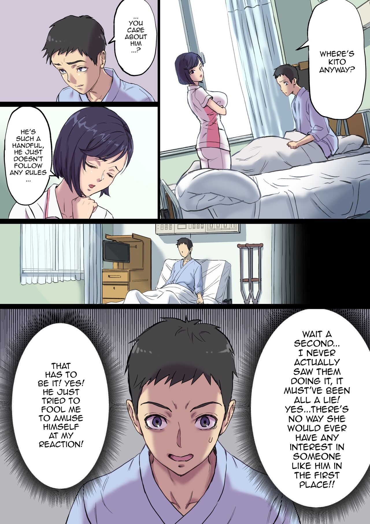 Zoku Tonari no Bed de Netorareru Kangoshi Jukubo / The MILF Nurse Cuckolded Gets Taken Away In The Bed Next To Mine – Continuation - Page 14