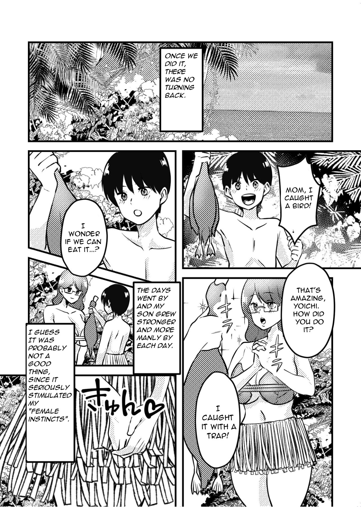 Mama to Musuko ga Mujintou de Love Love Sex suru Hanashi | A Story of a Mom and Her Son’s Lovemaking on a Uninhabited Island - Page 23