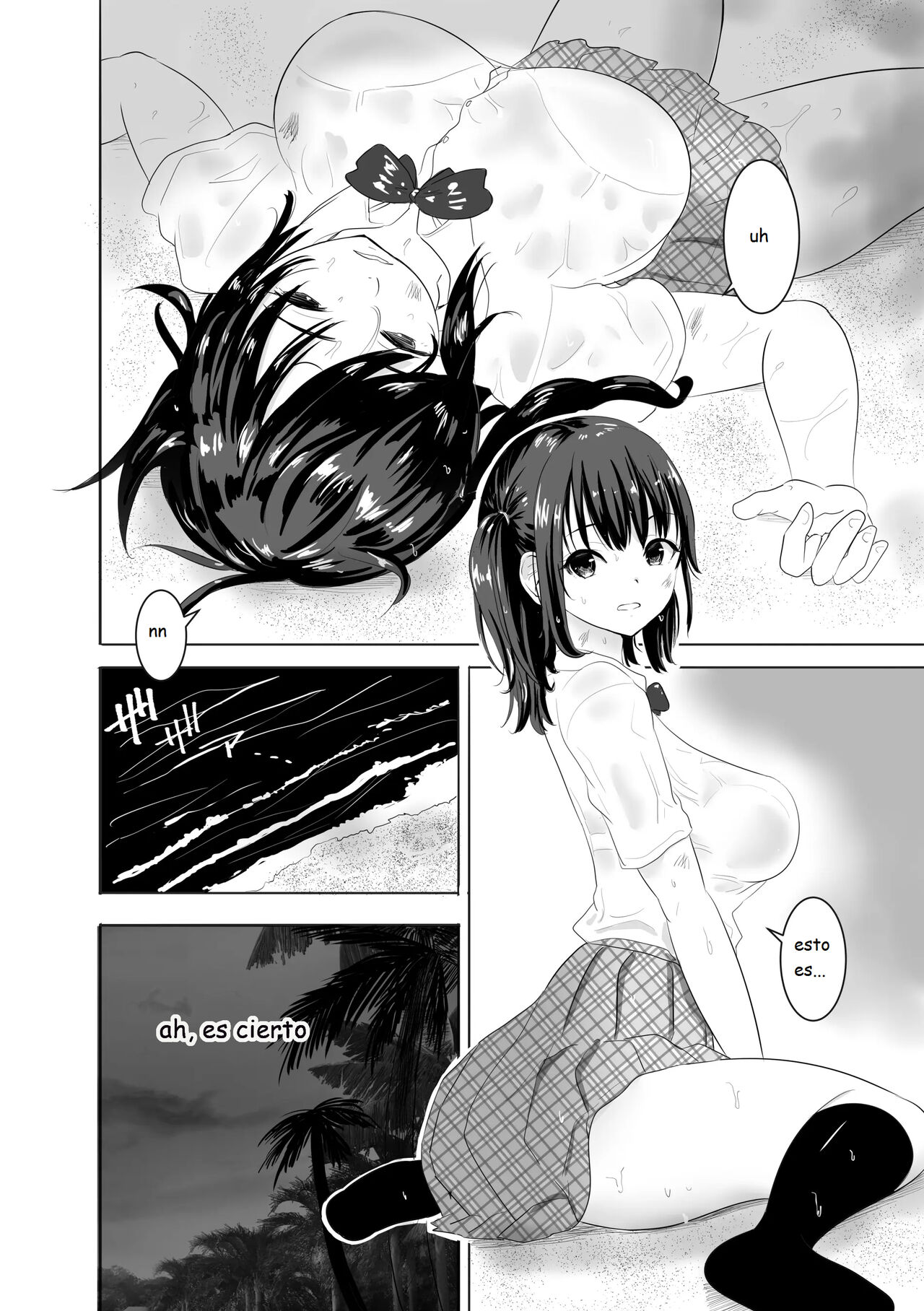 Nuresuke Joshi ga Daikiraina Sekuhara Kyoushi to Futarikiri no Bishobisho Mujintou Seikatsu | Una chica con el uniforme mojada vive sola en una isla desierta con un profesor que la acosa sexualmente - Page 3