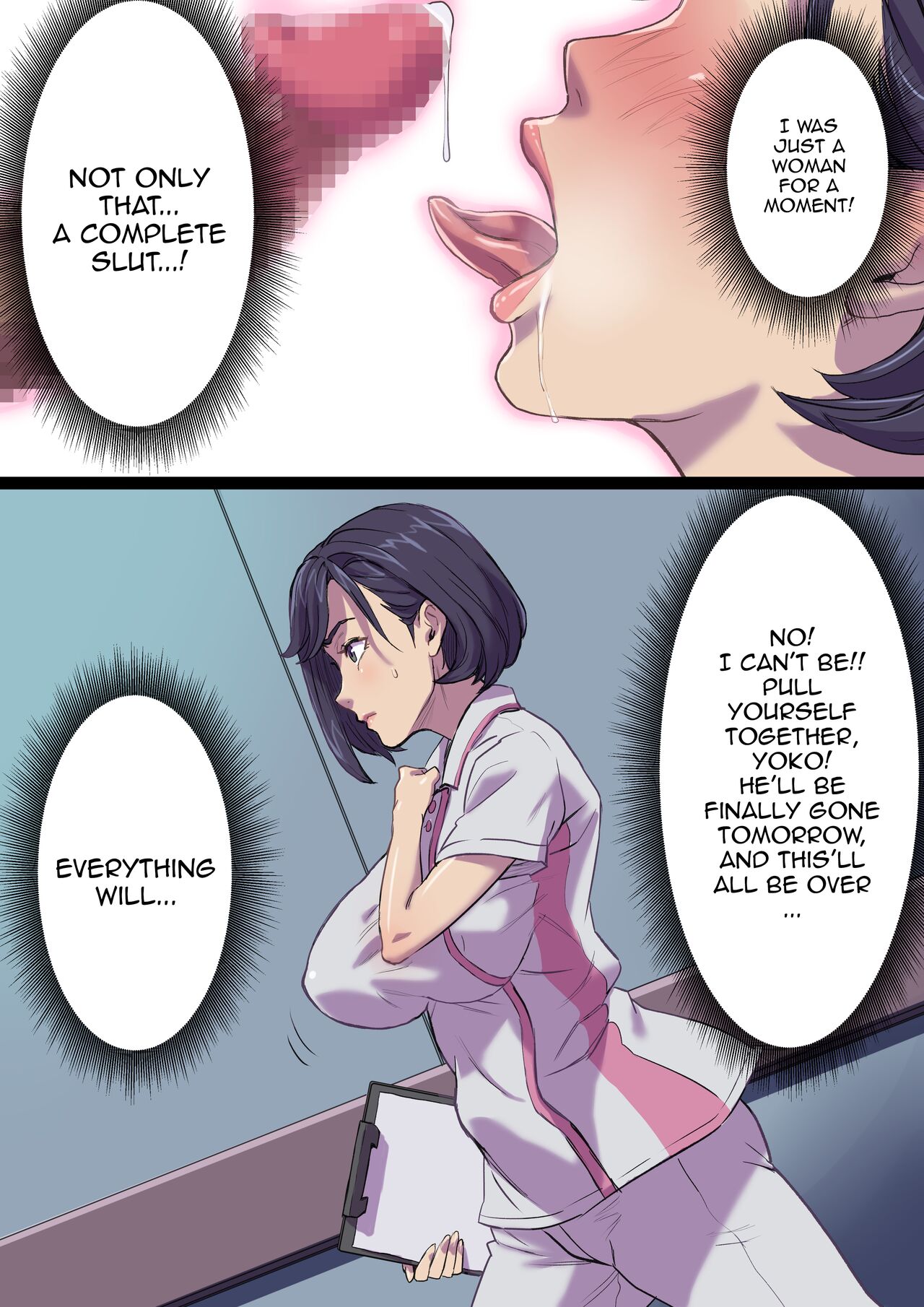 Zoku Tonari no Bed de Netorareru Kangoshi Jukubo / The MILF Nurse Cuckolded Gets Taken Away In The Bed Next To Mine – Continuation - Page 31