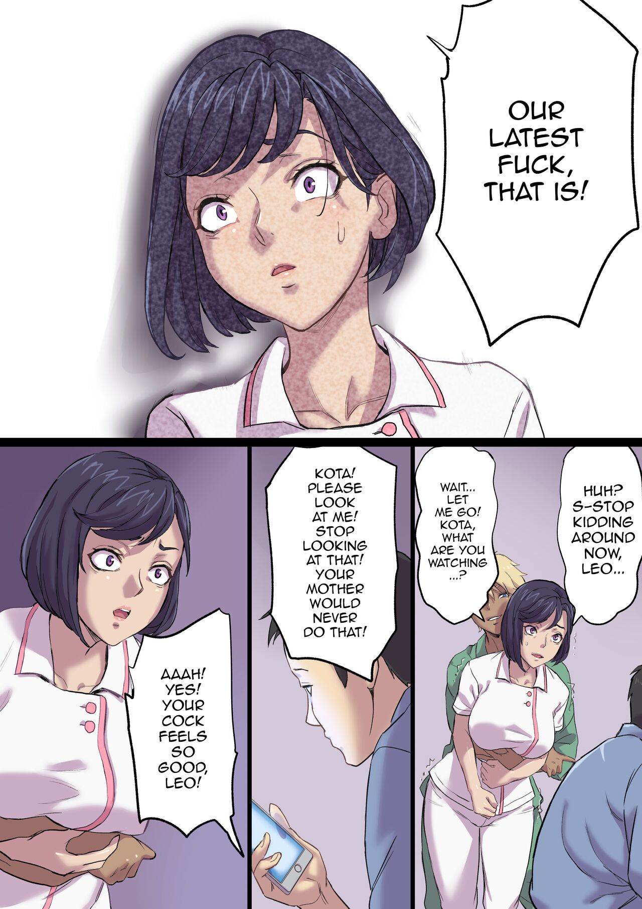Zoku Tonari no Bed de Netorareru Kangoshi Jukubo / The MILF Nurse Cuckolded Gets Taken Away In The Bed Next To Mine – Continuation - Page 34