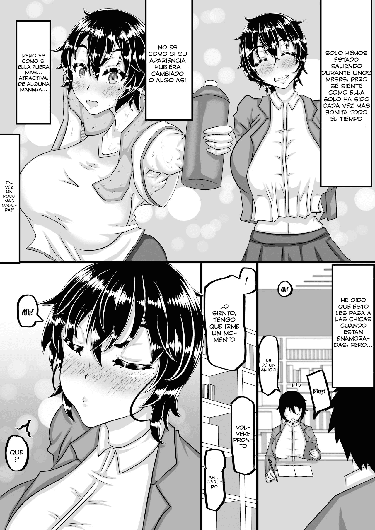 Furin Chuudoku ni Natta Kanojo wa Yori Tsuyoi Shigeki o Motomete Netorare Douga o Kareshi ni Okuru | Una novia adicta al sexo, envia un video engañando a su novio en busca de mayores placeres - Page 38