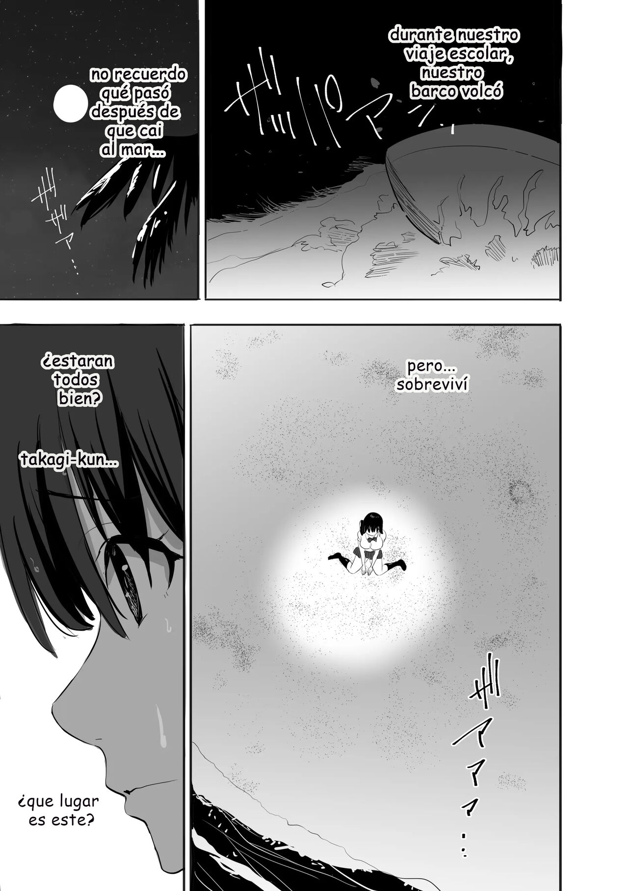 Nuresuke Joshi ga Daikiraina Sekuhara Kyoushi to Futarikiri no Bishobisho Mujintou Seikatsu | Una chica con el uniforme mojada vive sola en una isla desierta con un profesor que la acosa sexualmente - Page 4