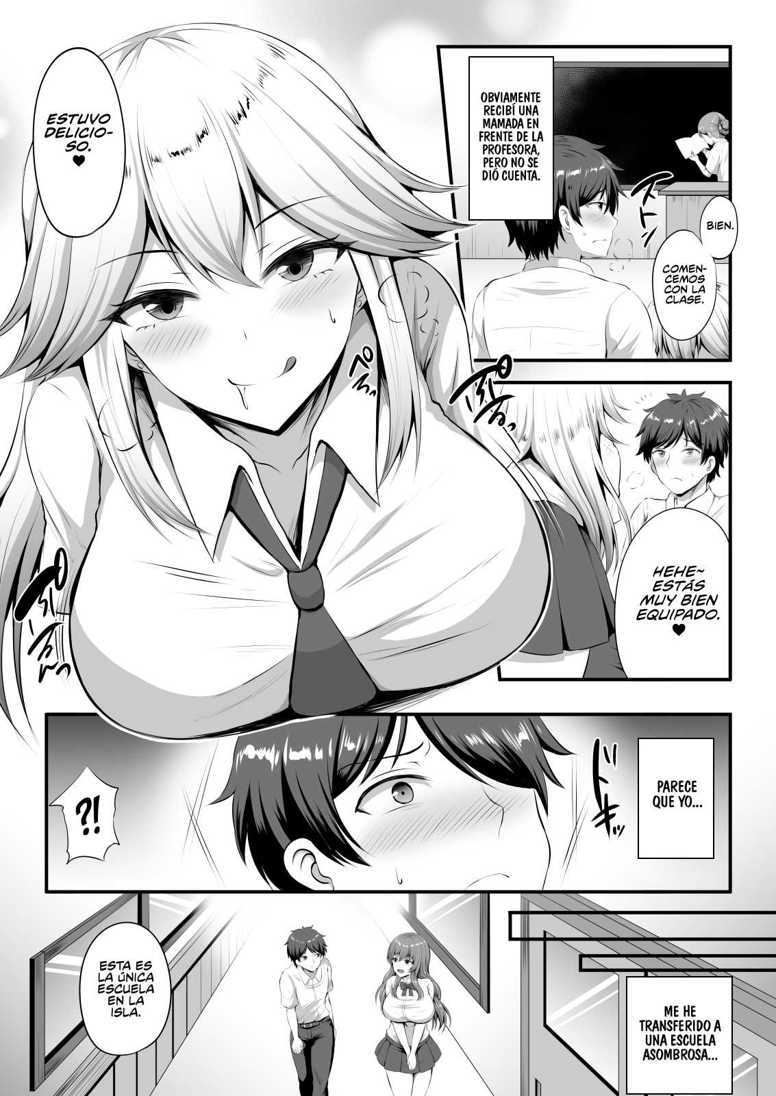 Otoko ga Ore shika Inai Inaka no Gakkou de Chijo Bitch to Yarimakuru Hanashi | Una historia Sobré Como me Folle a una Puta trás Otra en una Escuela Rural donde Yo soy el Único Hombre - Page 6