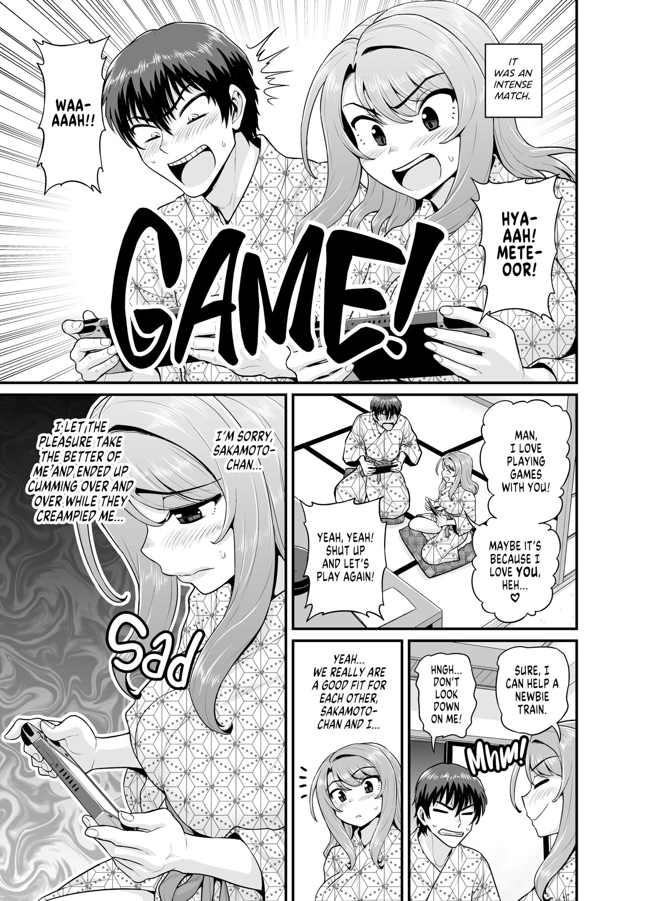 Game Tomodachi no Onnanoko to Onsen Ryokou de Yaru Hanashi NTRver. | Smashing With Your Gamer Girl Friend At The Hot Spring – NTR version - Page 62