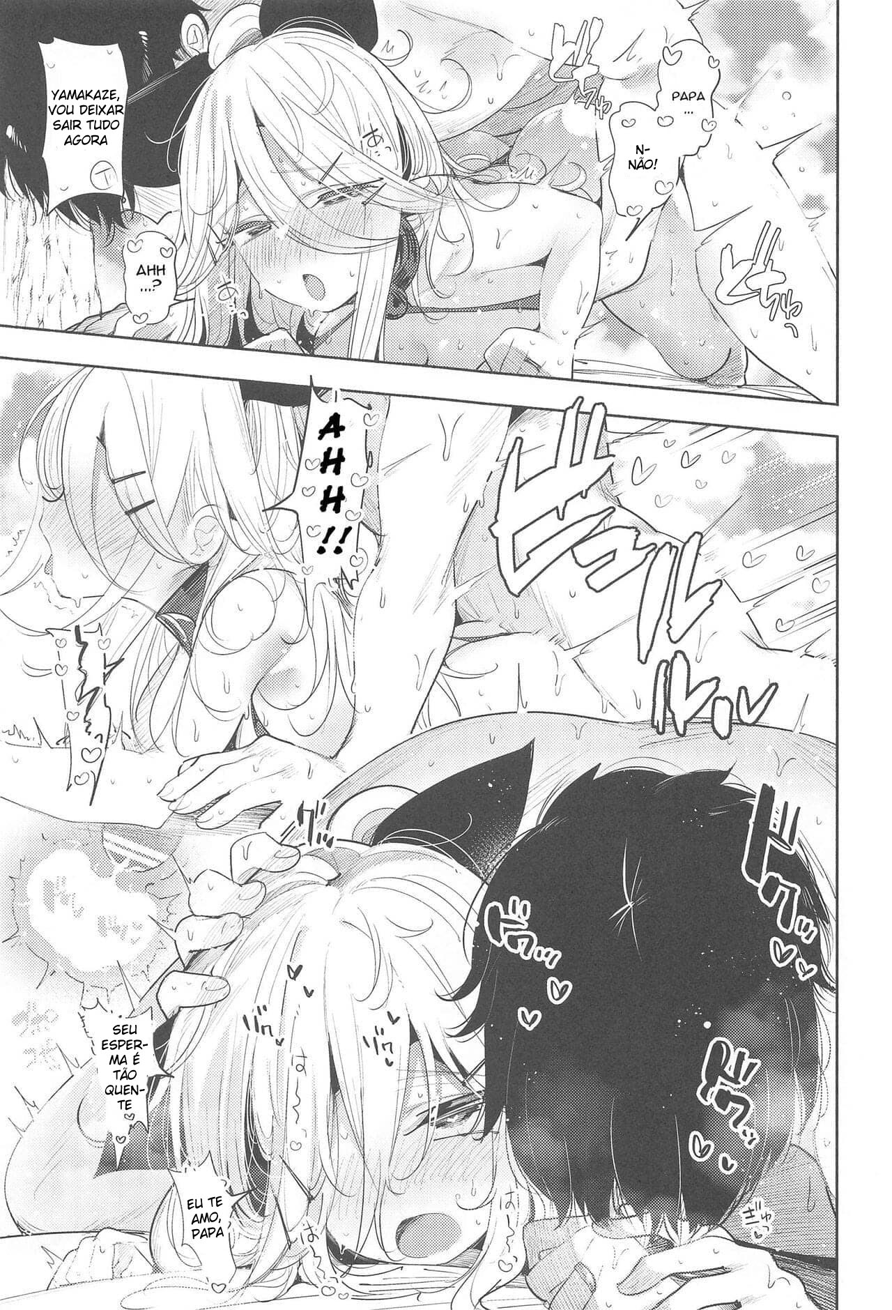 Fazendo Sexo Sedutor com Yamakaze-Chan em uma Praia Particular - Page 22