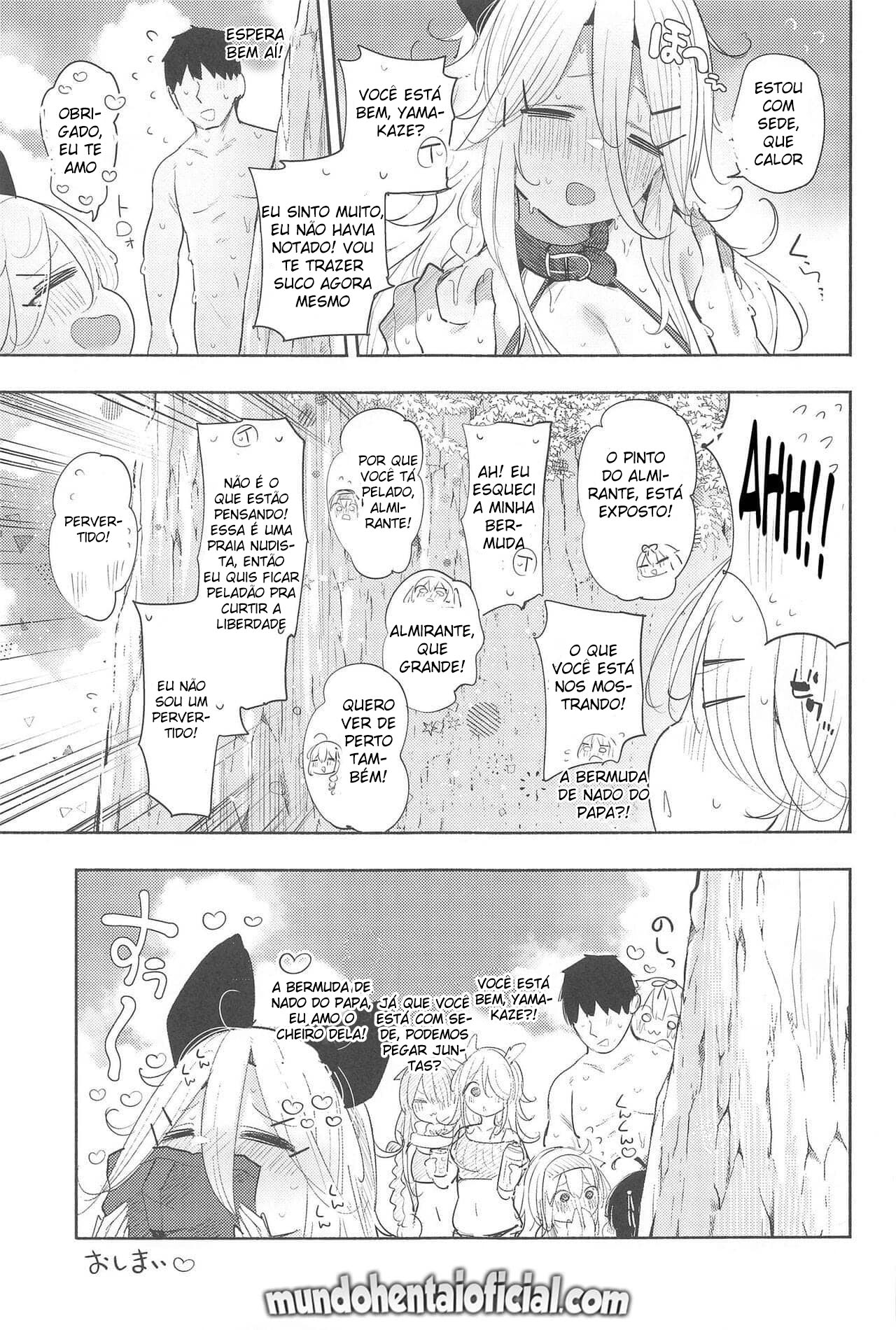 Fazendo Sexo Sedutor com Yamakaze-Chan em uma Praia Particular - Page 24