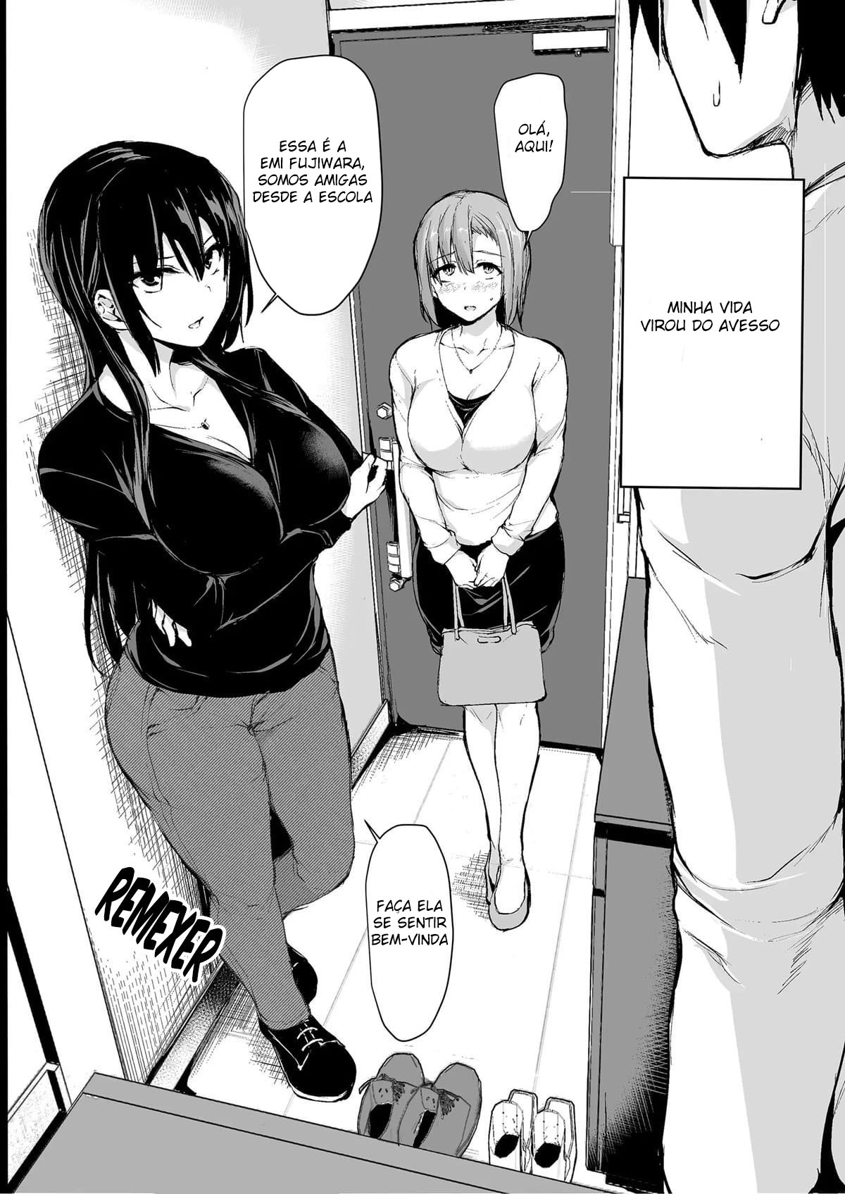 Eu não consigo ficar duro sem dois pares de seios, então minha esposa chamou uma amiga! - Page 3