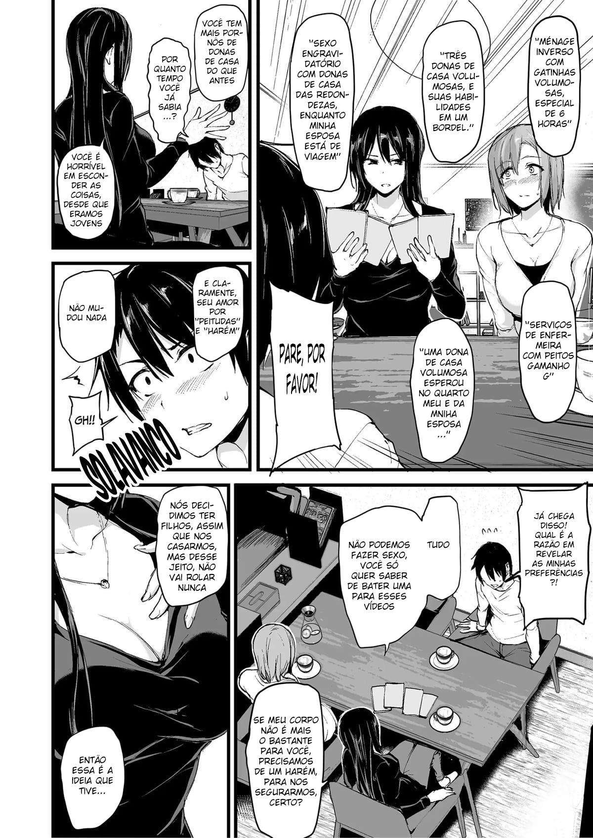 Eu não consigo ficar duro sem dois pares de seios, então minha esposa chamou uma amiga! - Page 5