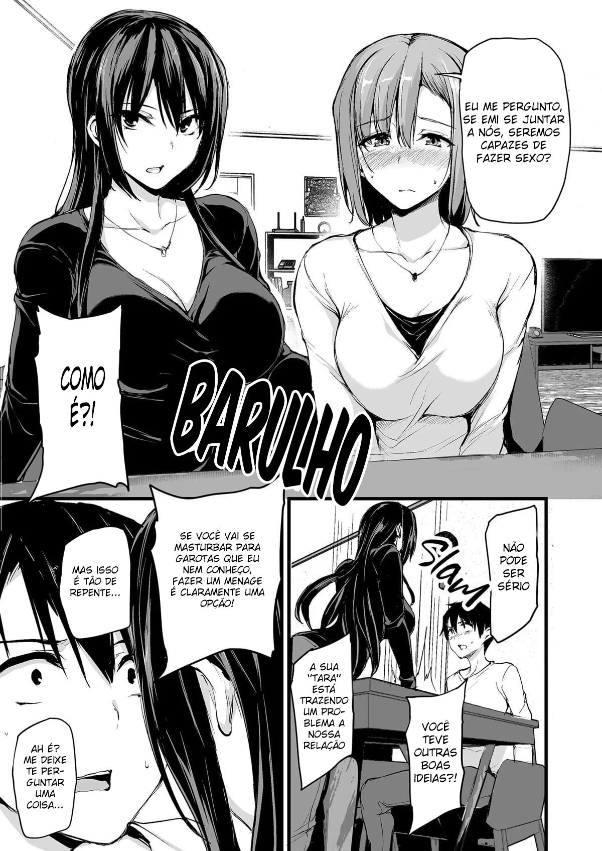 Eu não consigo ficar duro sem dois pares de seios, então minha esposa chamou uma amiga! - Page 6