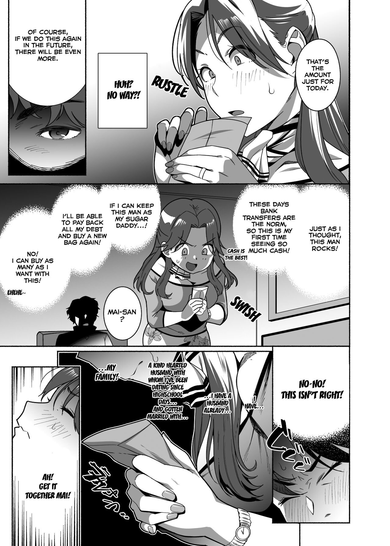 Hitozuma Pet ~Hitozuma ga Papakatsu Sex ni Hamari Otto Kounin de Otoko-tachi no Pet ni Naru Hanashi~ Zenpen - Page 7