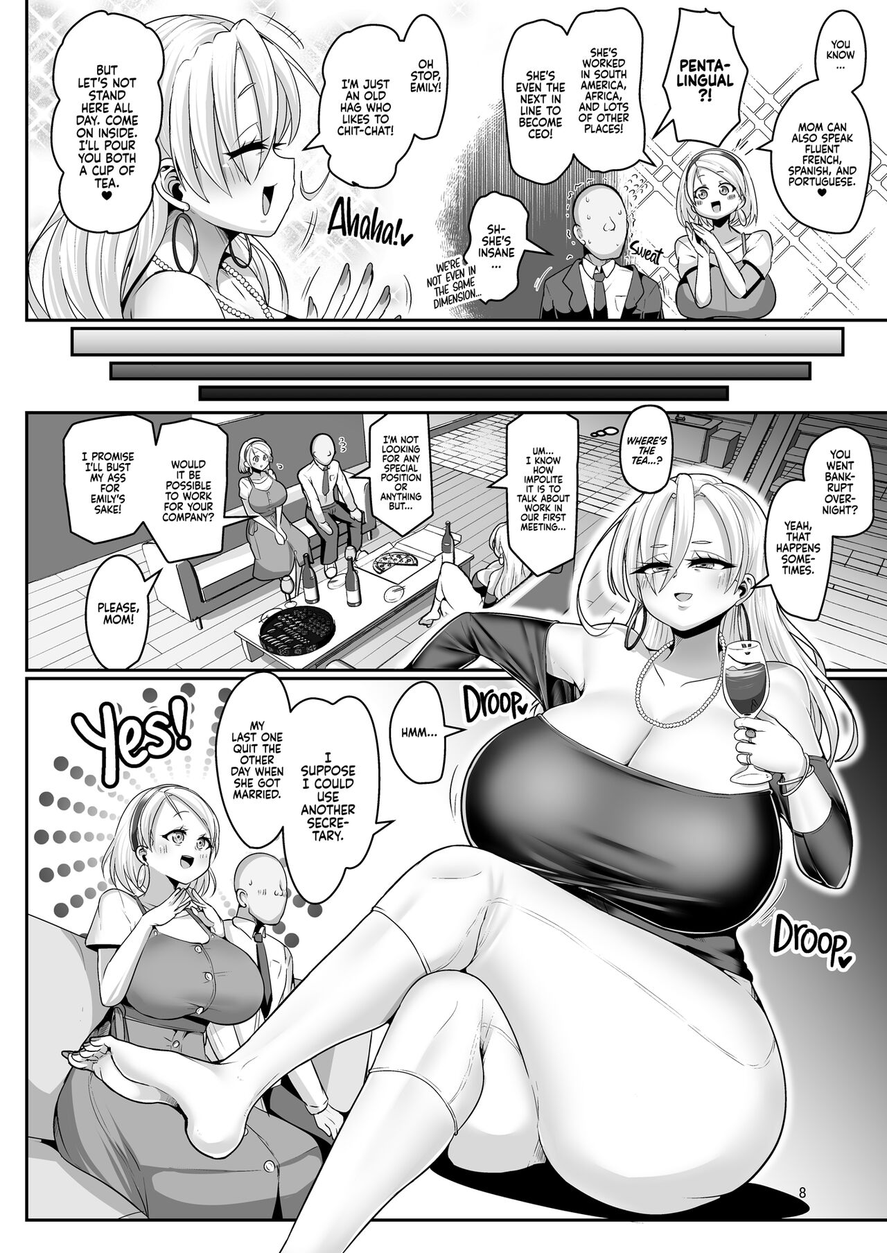 H Daisuki Kinpatsu Hakujin Bakunyuu Ryuugakusei ga Tonari no Heya ni Hikkoshite Kita!! 2 | A Nymphomaniac Blonde Exchange Student with Gigantic Tits Moved in Next Door!! 2 - Page 10