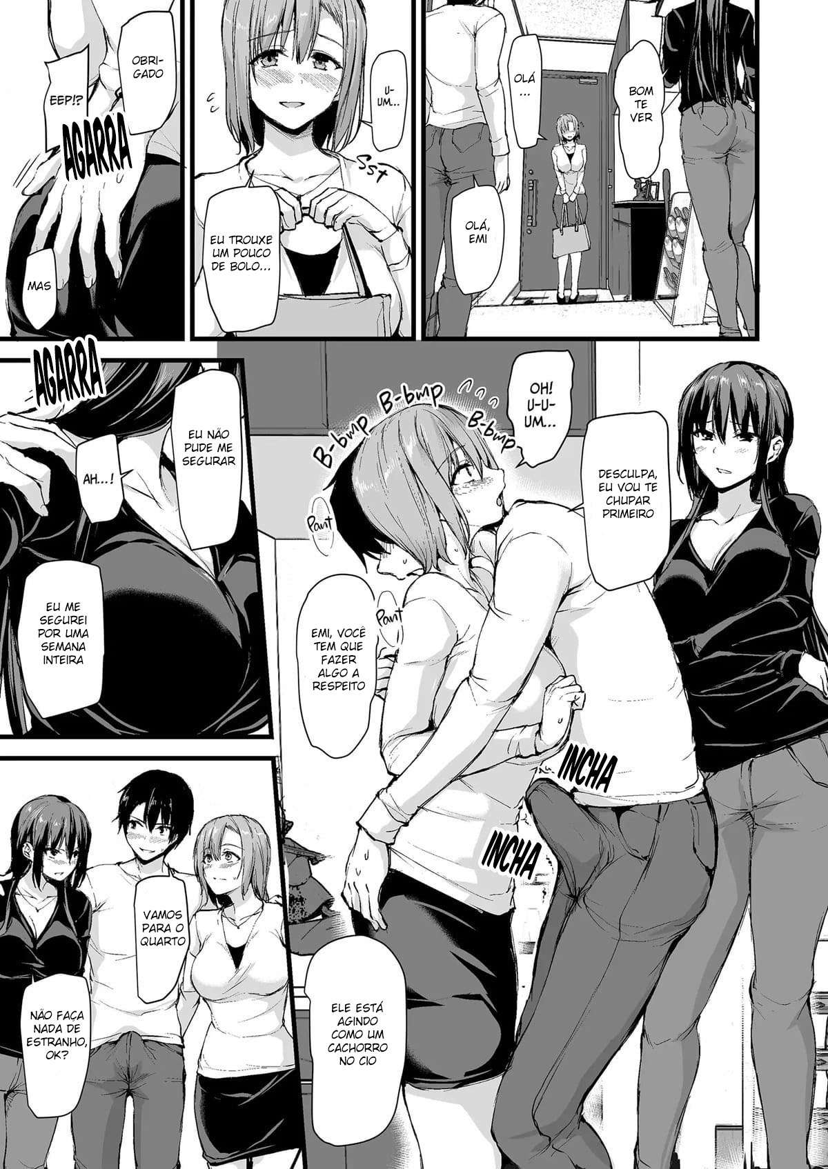 Eu não consigo ficar duro sem dois pares de seios, então minha esposa chamou uma amiga! - Page 28